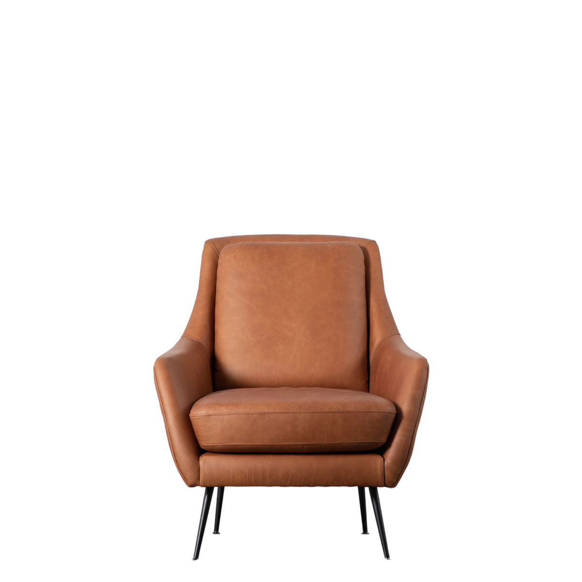 Brompton Armchair Brown Leather