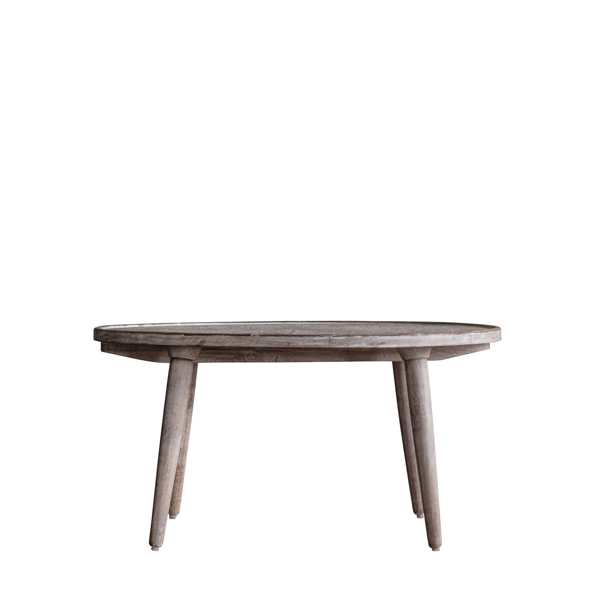 Agra Coffee Table Natural White 910x910x460mm