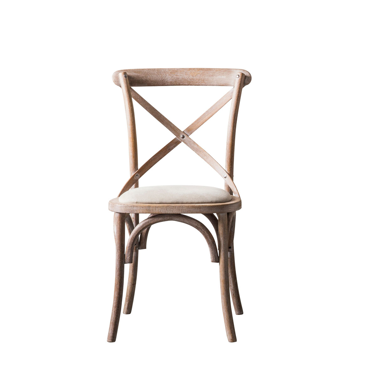 Cafe Chair Natural Linen 470x560x880mm (2pk)