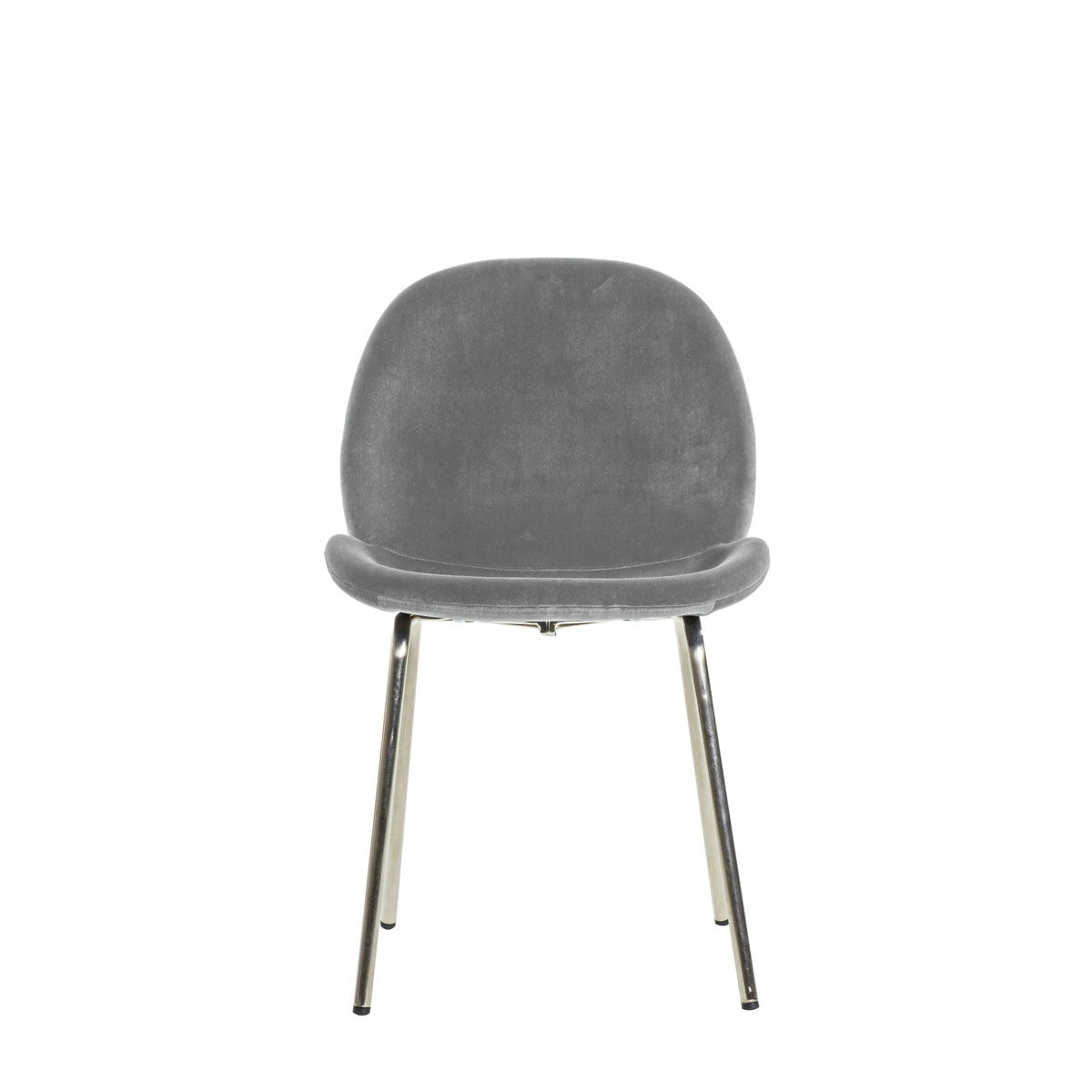 Flanagan Chair Light Grey Velvet (2pk)