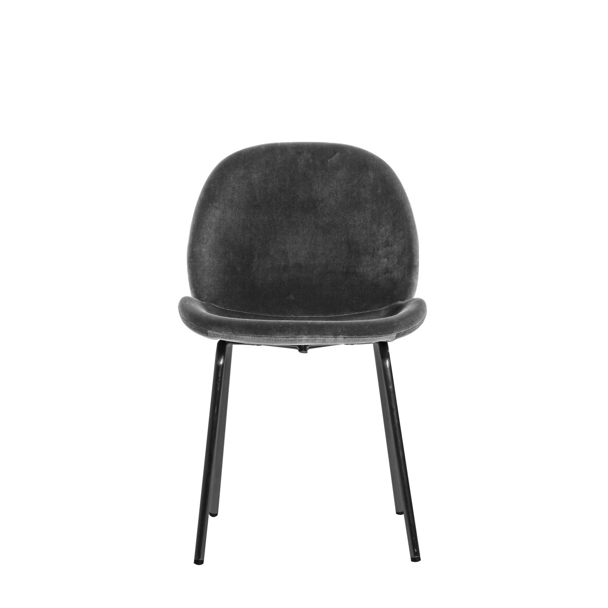 Flanagan Chair Grey Velvet (2pk)