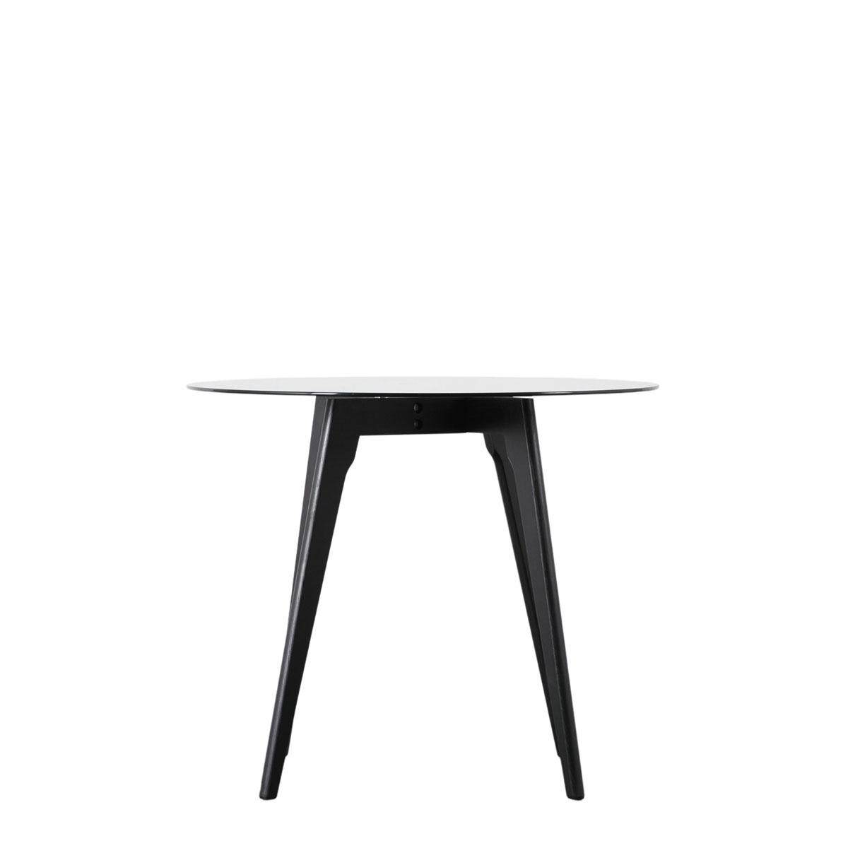 Blair Round Dining Table Black 900x900x750mm