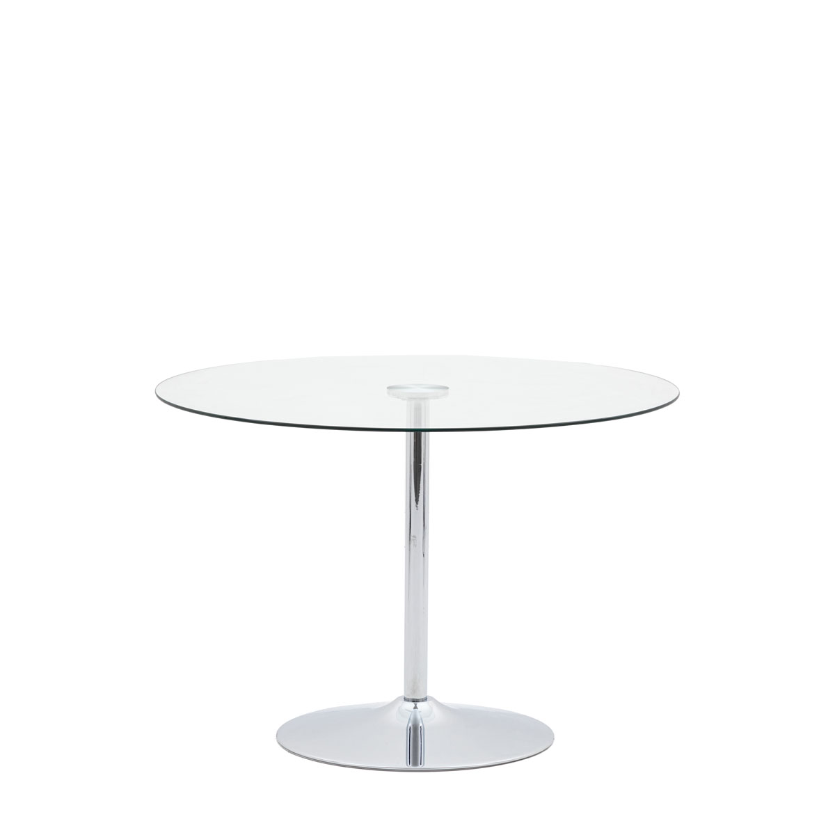 Fielding Dining Table Clear Glass 1100x1100x750mm