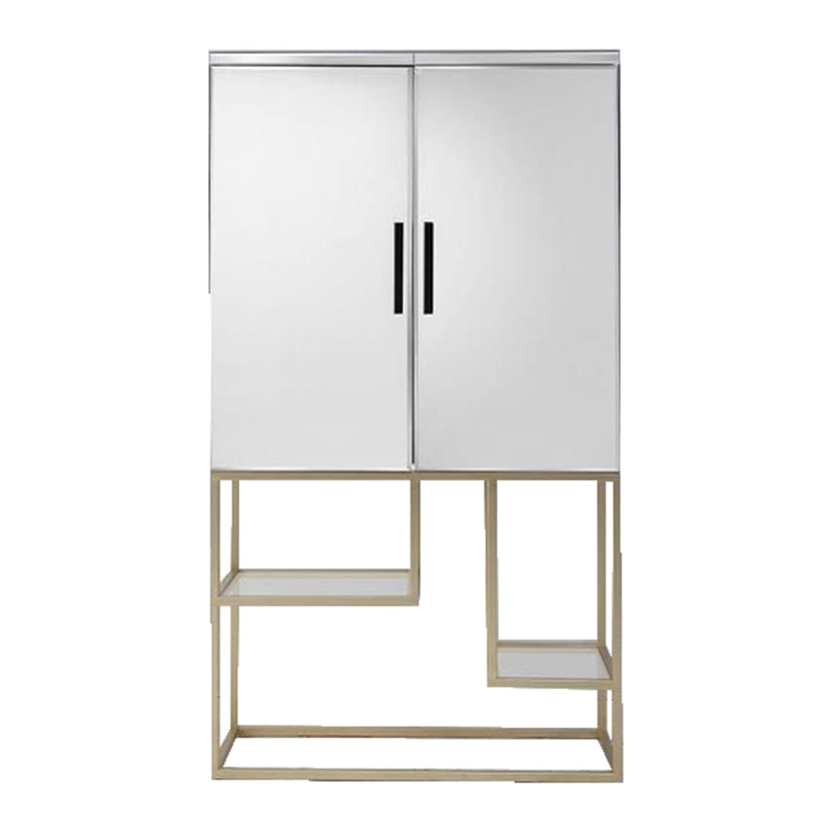Pippard Cocktail Cabinet Champagne 900x400x1600mm