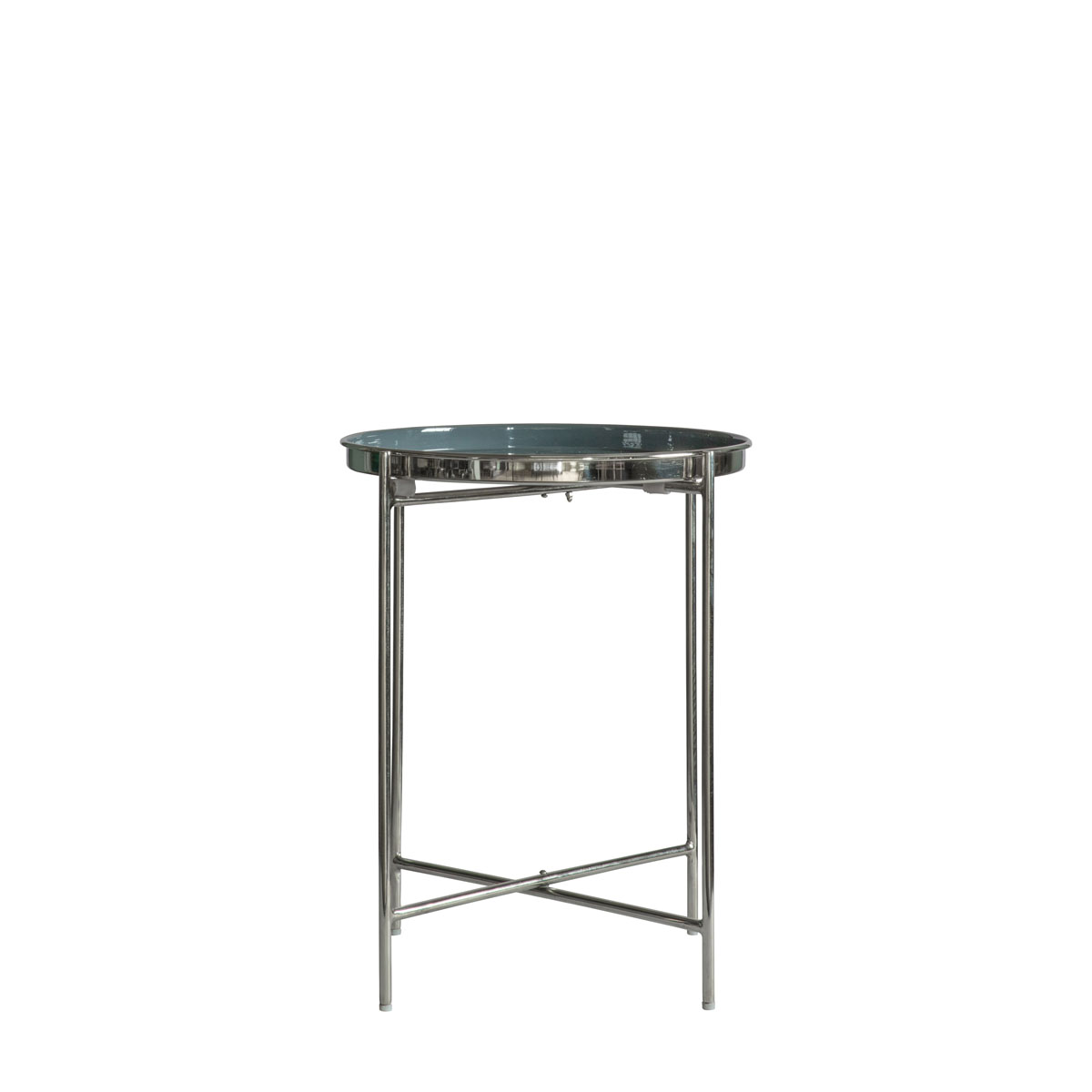 Valetta Side Table Silver/Dark Grey 430x430x530mm