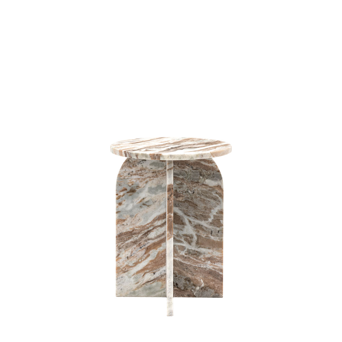 Amalfi Side Table Natural 400x400x500mm
