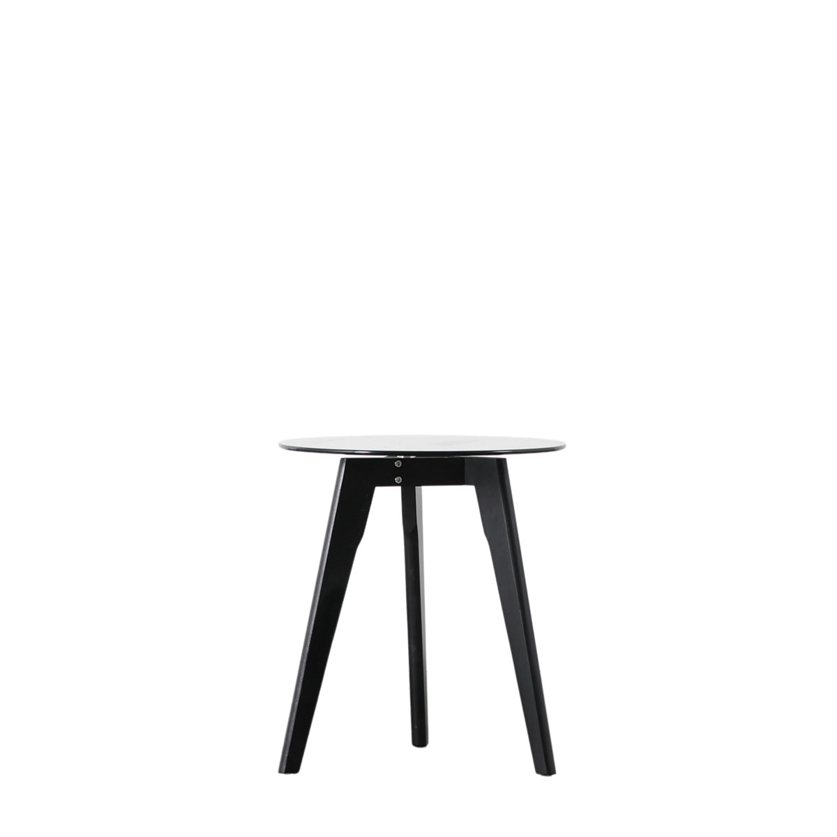Blair Round Side Table Black 450x450x500mm