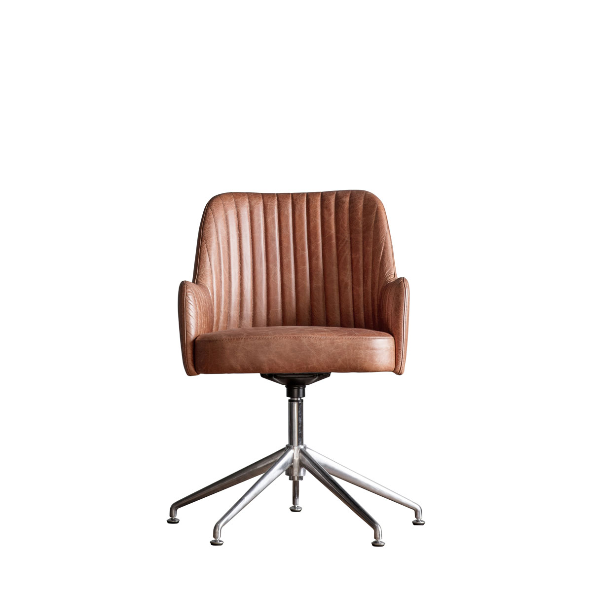Curie Swivel Chair Vintage Brown Leather