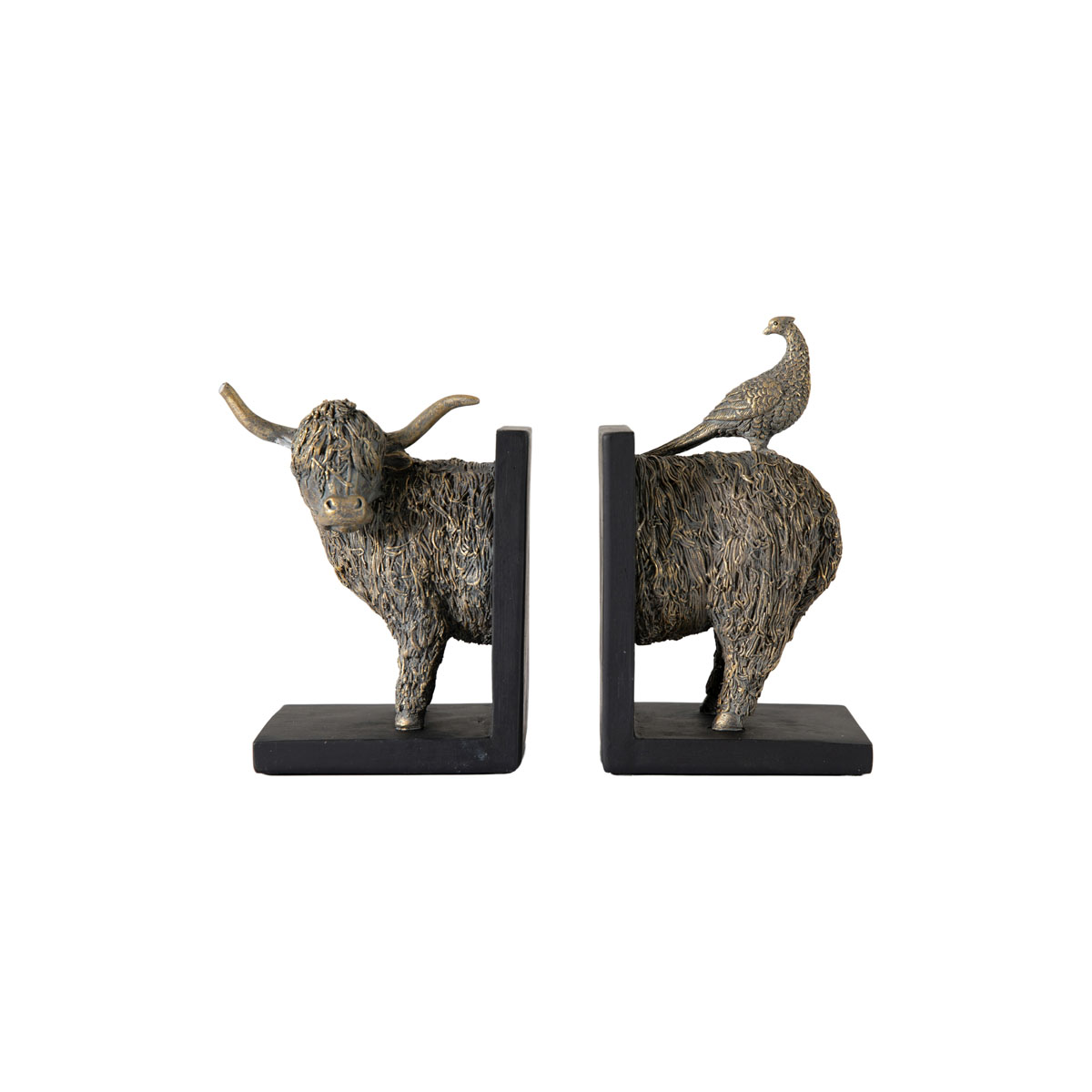 Highland Cow Bookends (Set of 2) 250x100x200mm