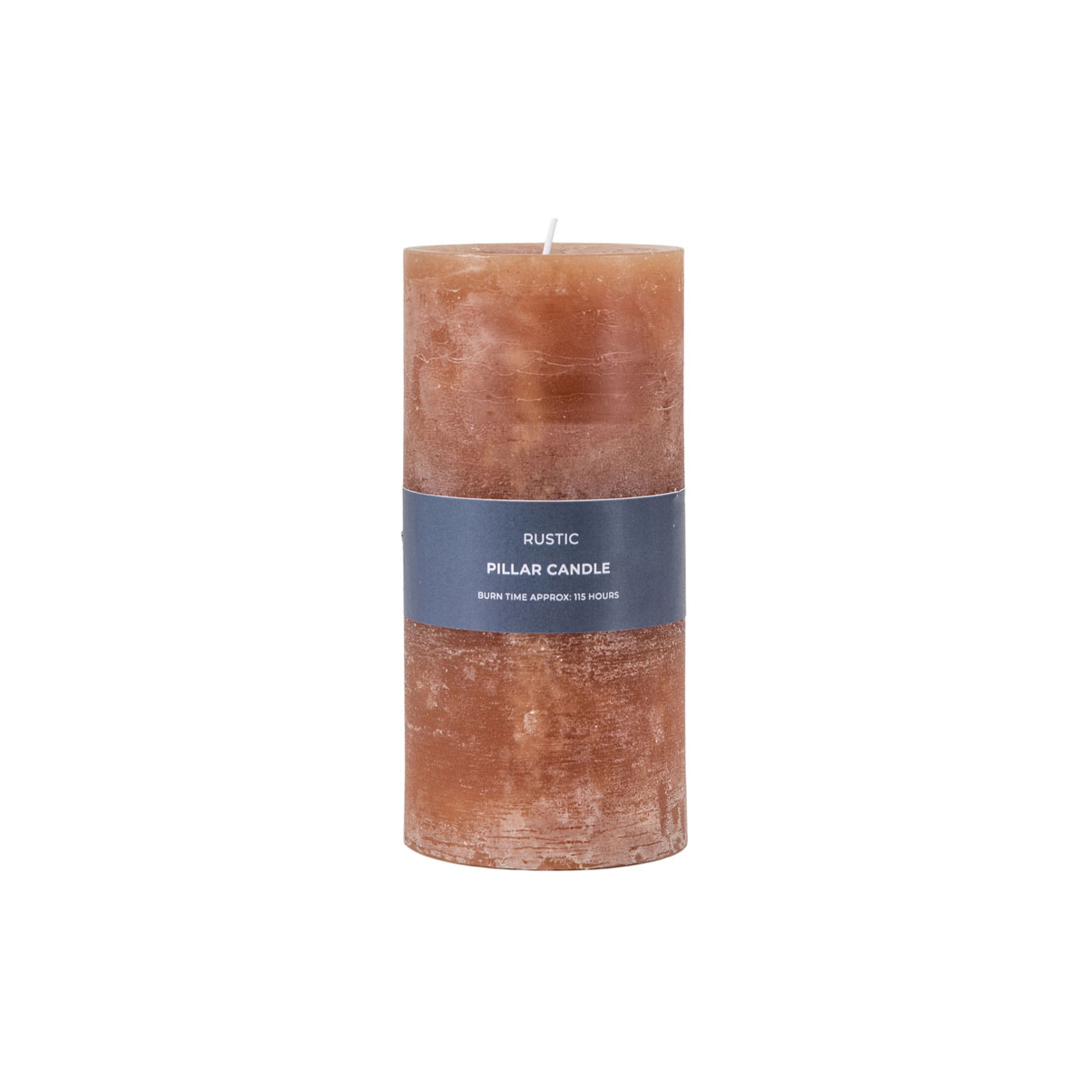 Pillar Candle Rustic Amber 90x90x185mm