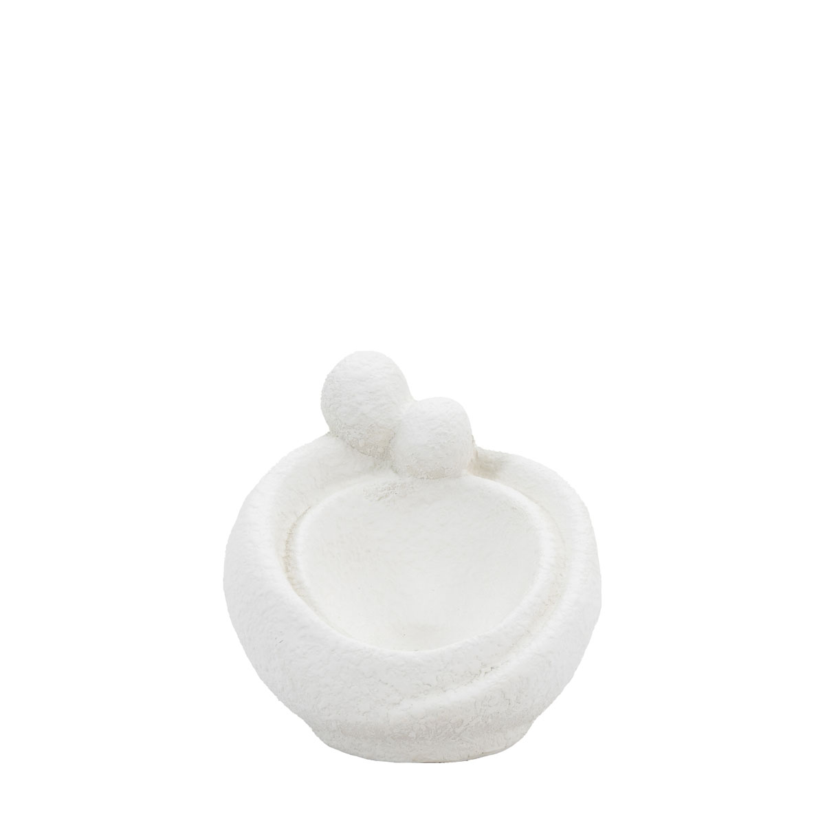 Cuddle Candleholder Small White 140x140x150mm