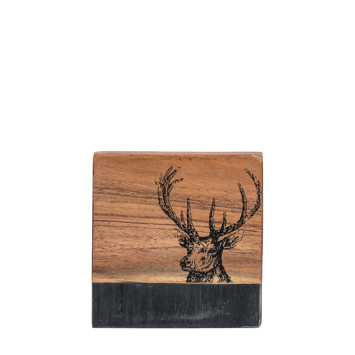 Stag Coasters Black Marble (Set of 4) 100x100x15mm