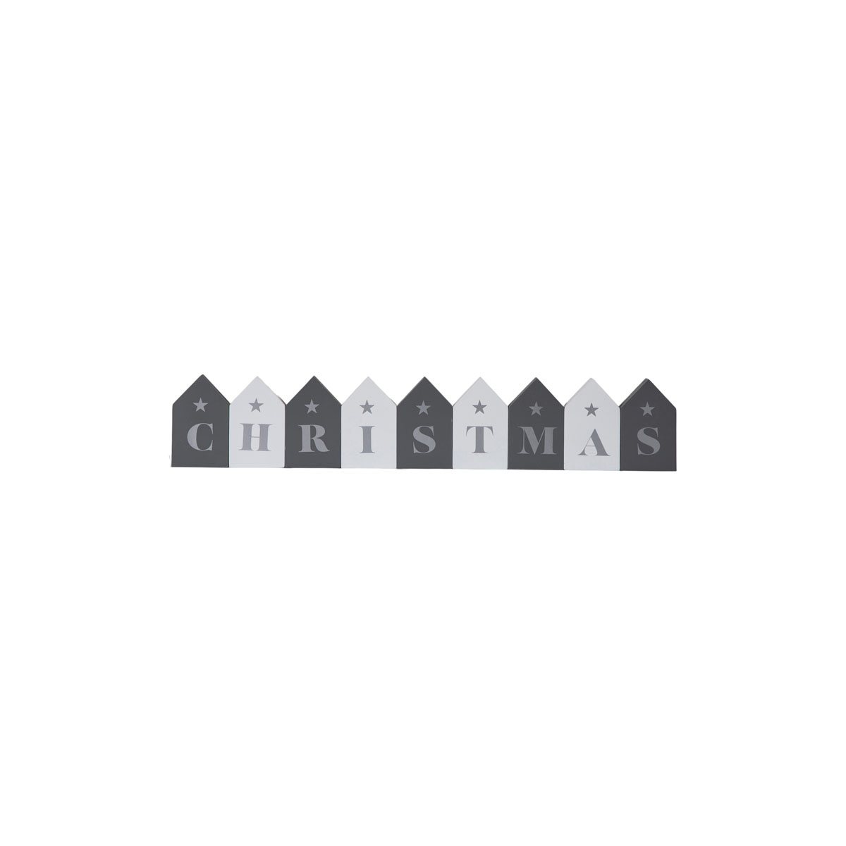 Christmas Blocks Grey/Wht (Set of 9) 545x20x100mm