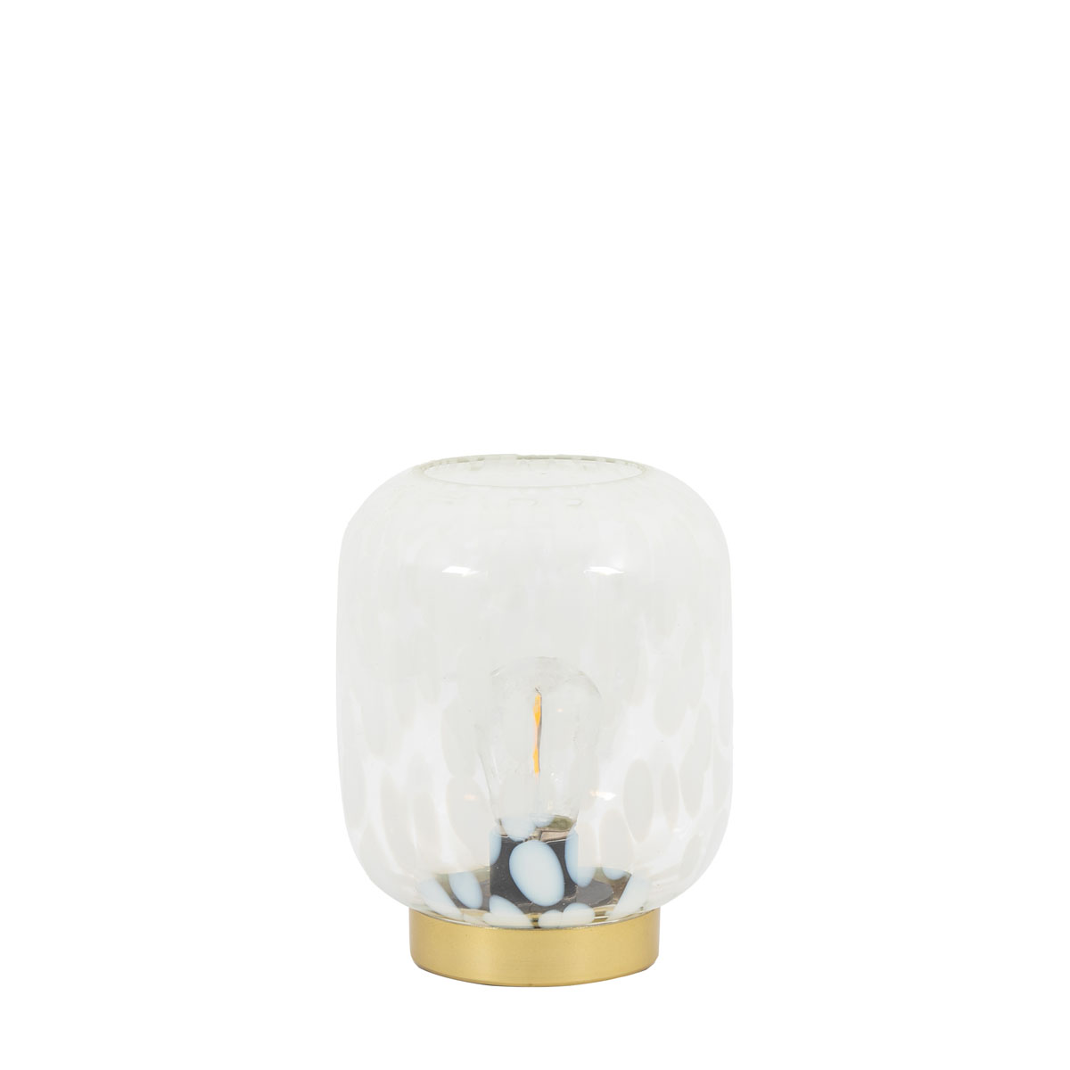 Maeve LED Lamp White Gold 130x130x170mm
