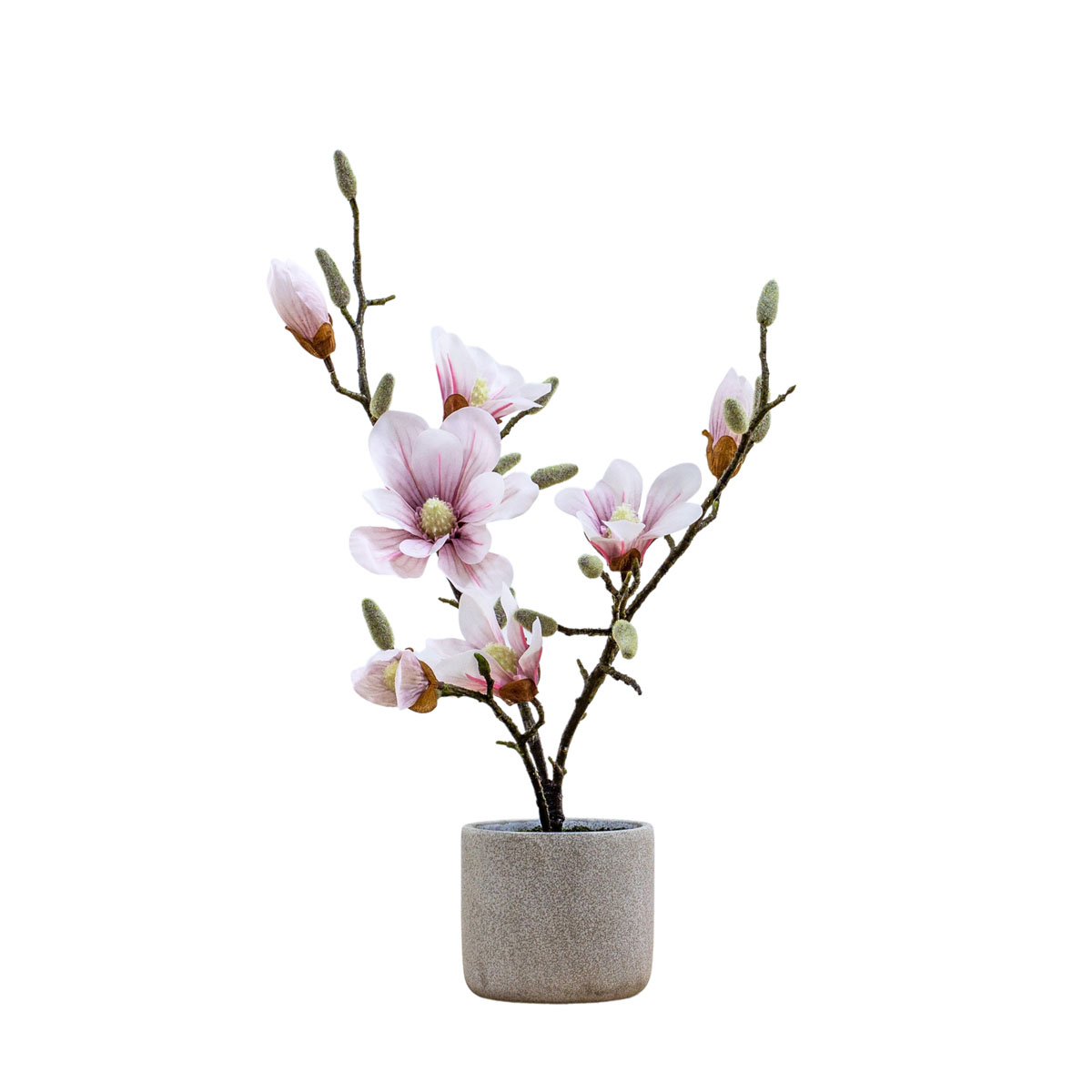 Potted Magnolia (real touch) Light Pink H600mm
