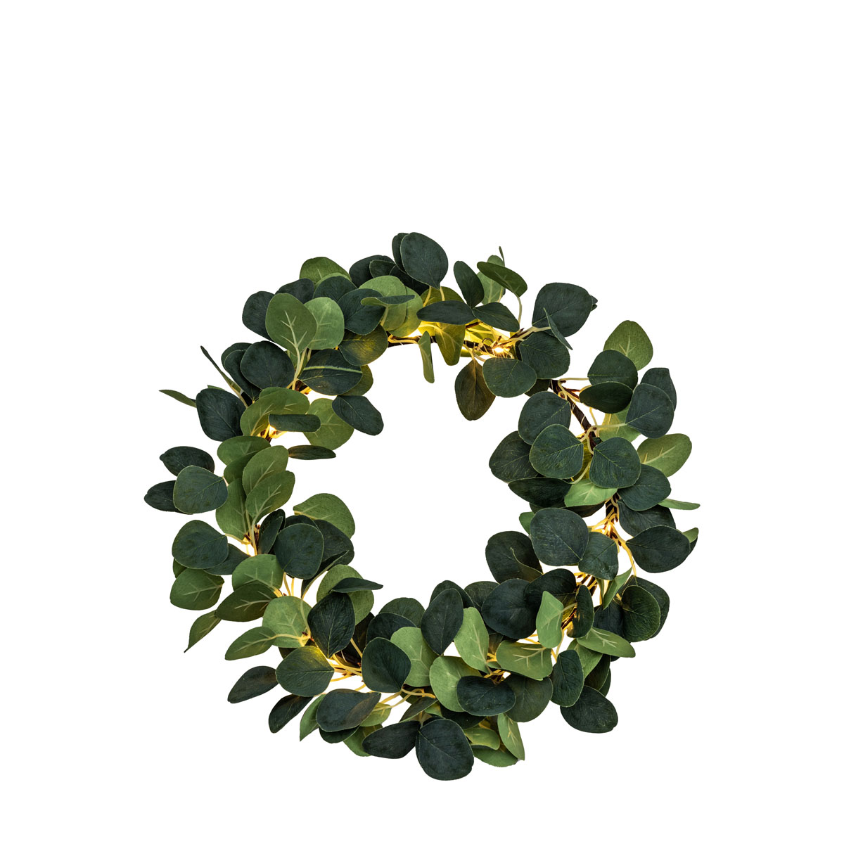 Eucalyptus Wreath 20 LED Lights 400x400x90mm