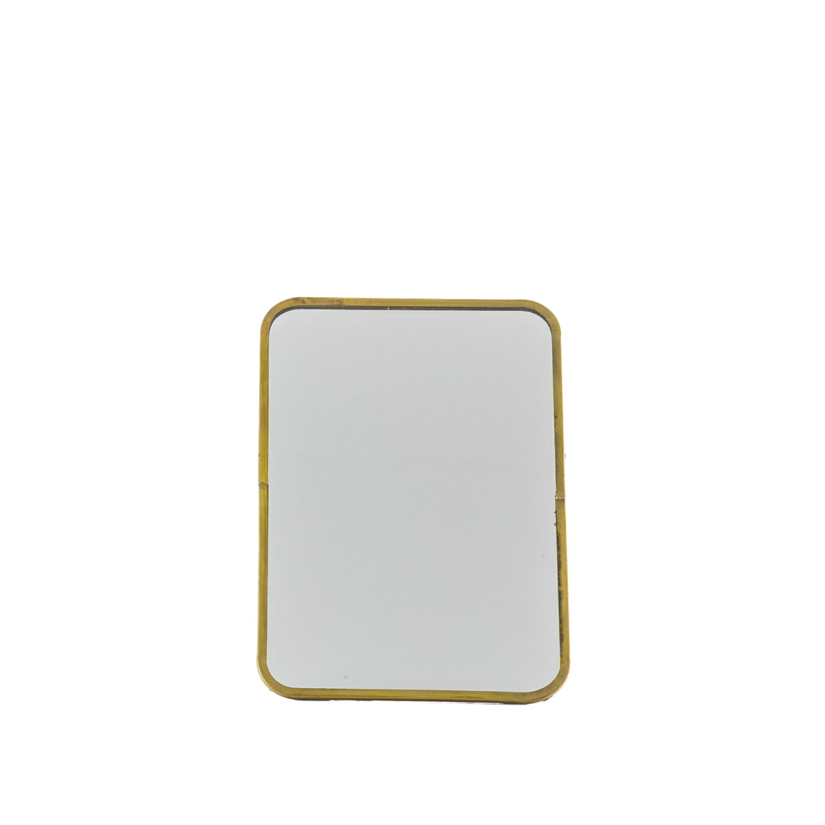 Nala Mirror with Stand Antique Brass 130x180mm