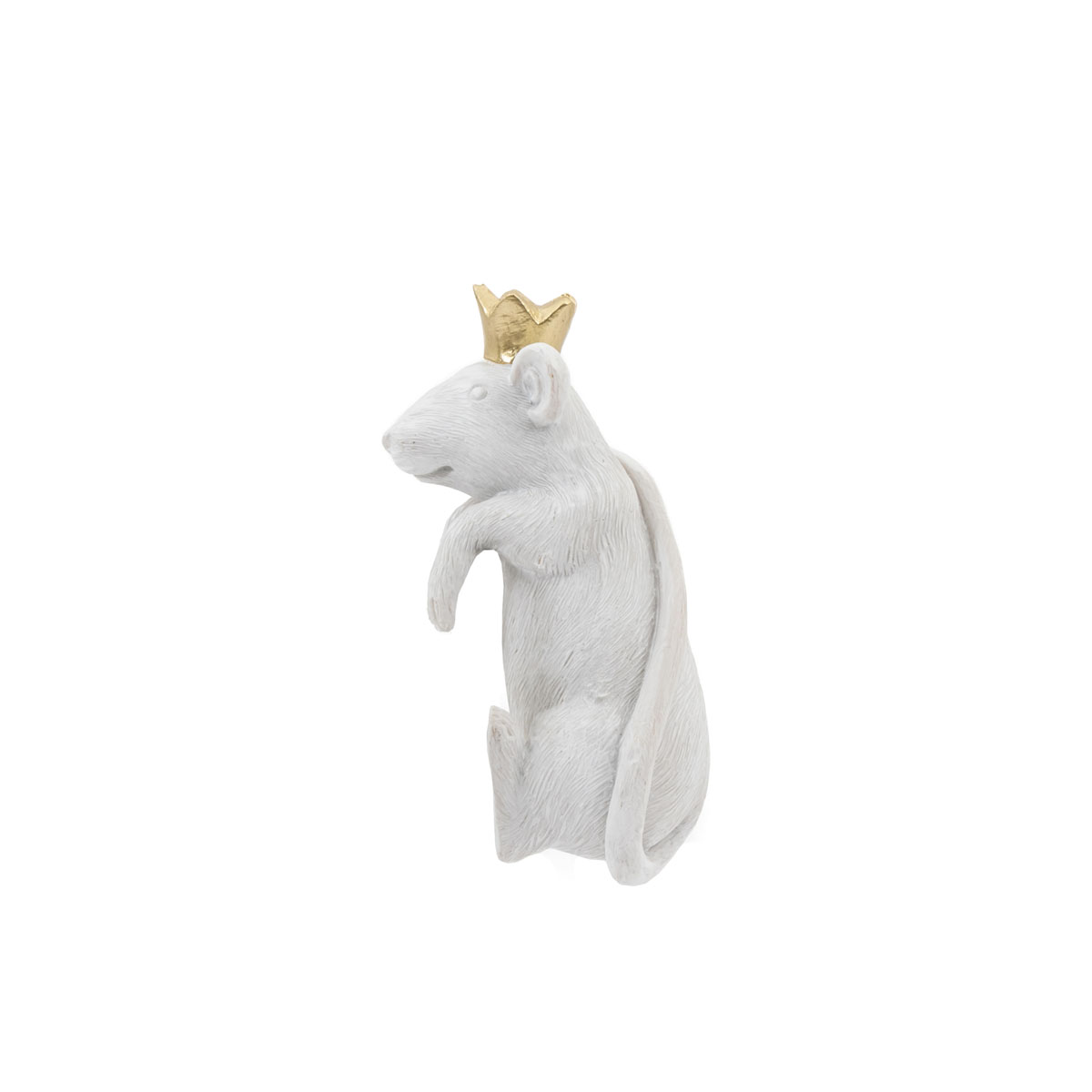 Mouse King Pot Hanger White/Gold (2pk) 45x45x110mm