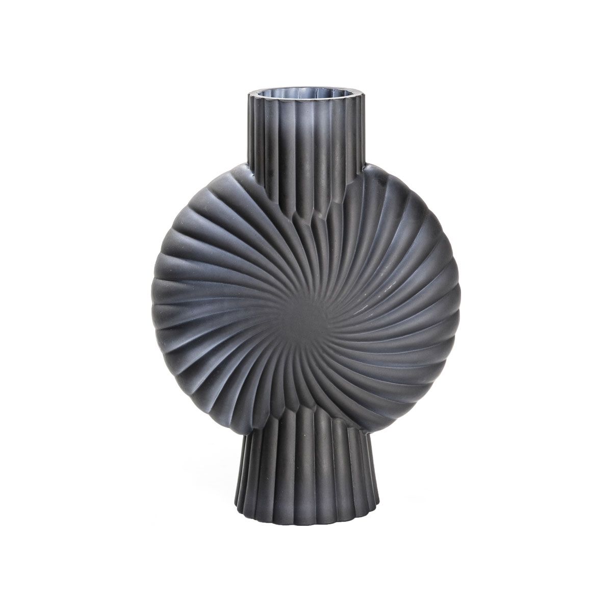 Cassis Vase Frosted Black Small 185x85x250mm