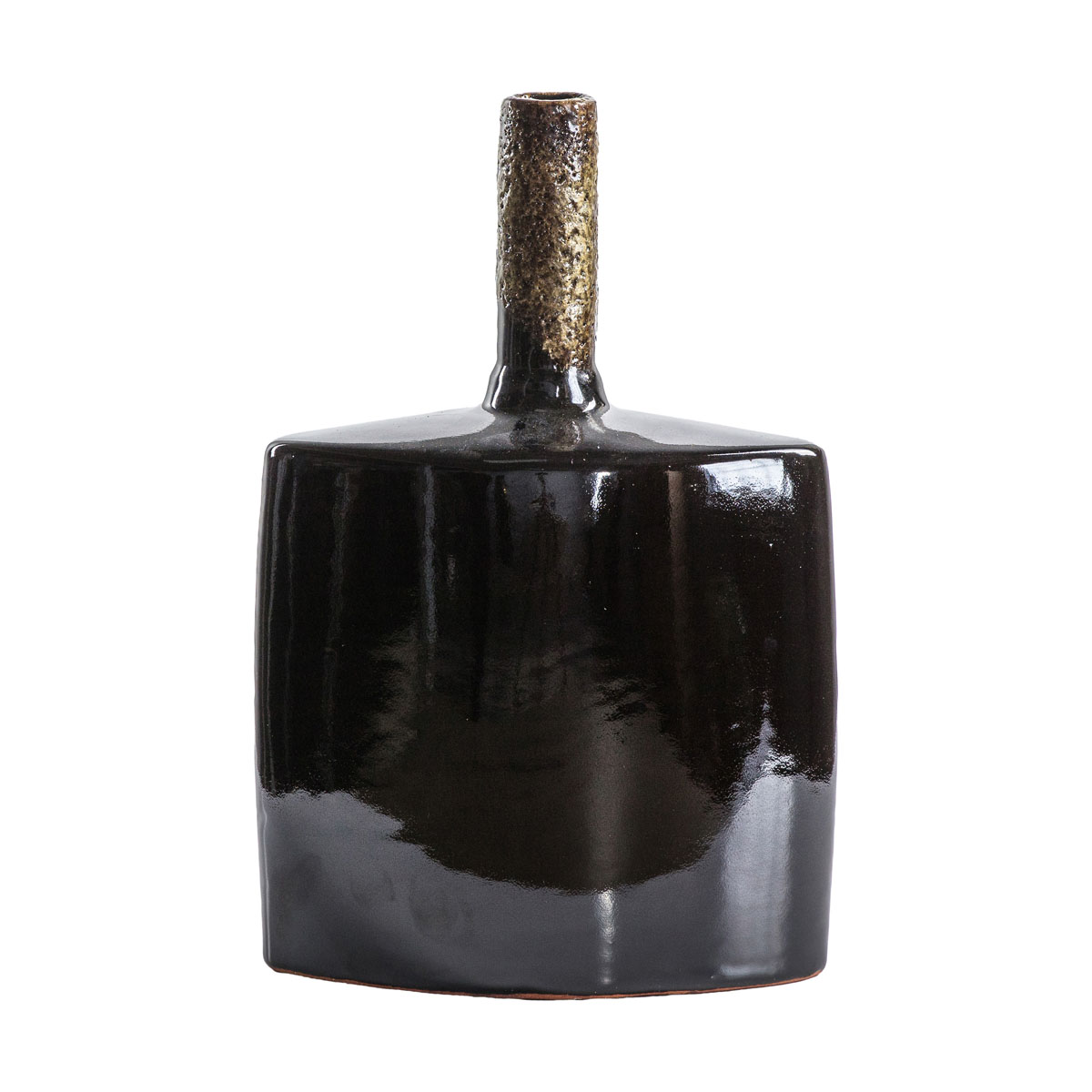 Robello Flask Vase Lava Black 200x100x320mm