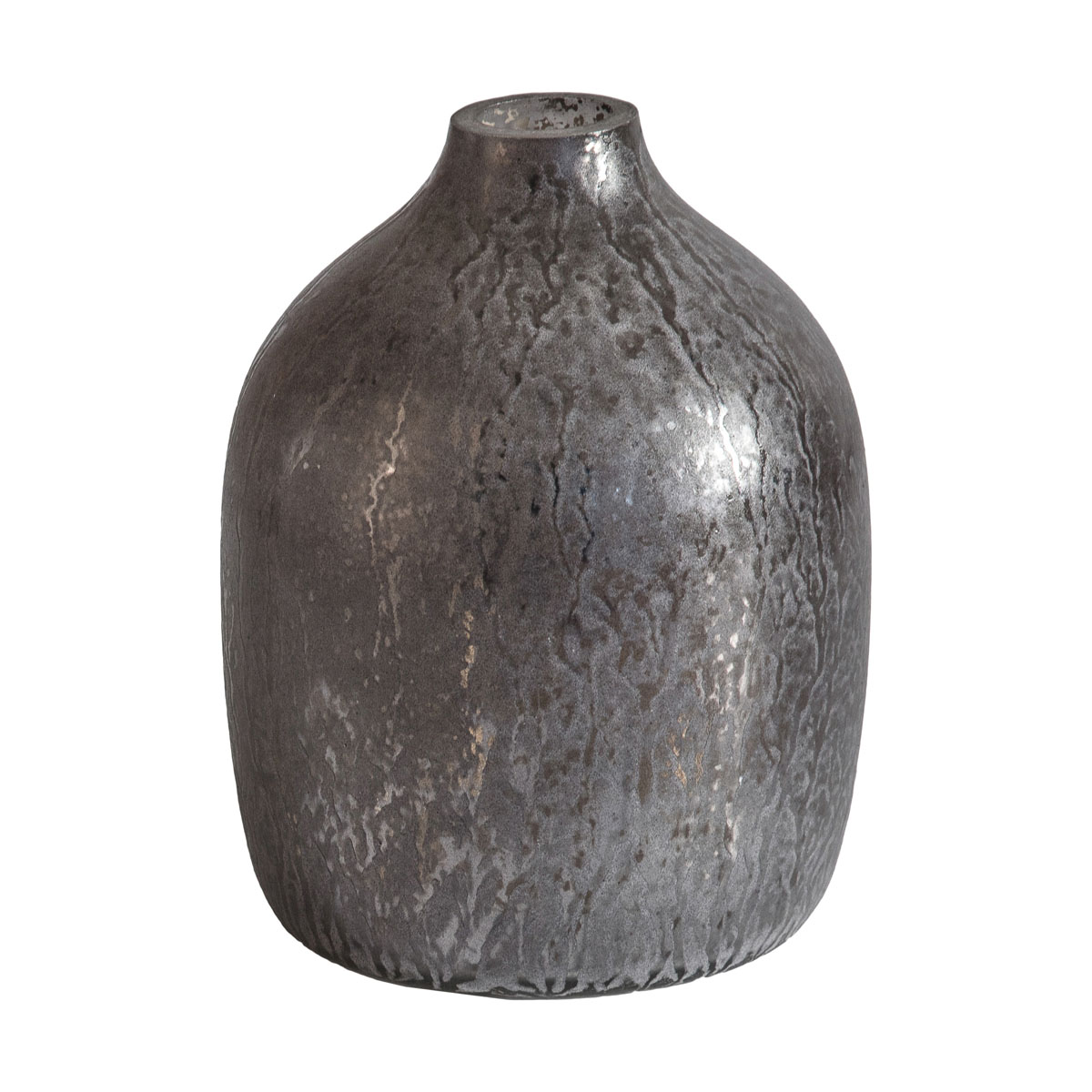 Soloman Vase Small Grey Antique 120x120x160mm
