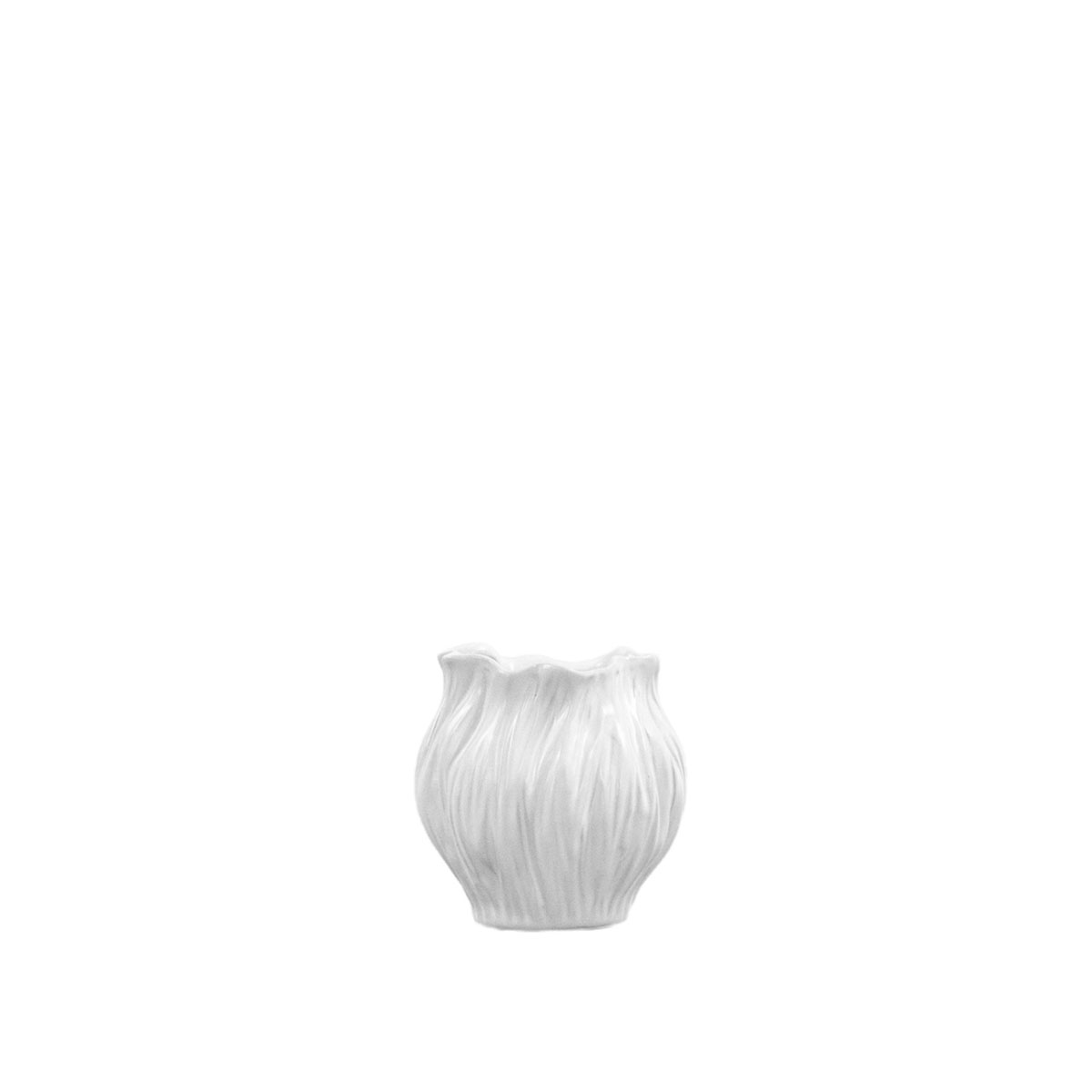 Flora Vase Small White 100x100x100mm