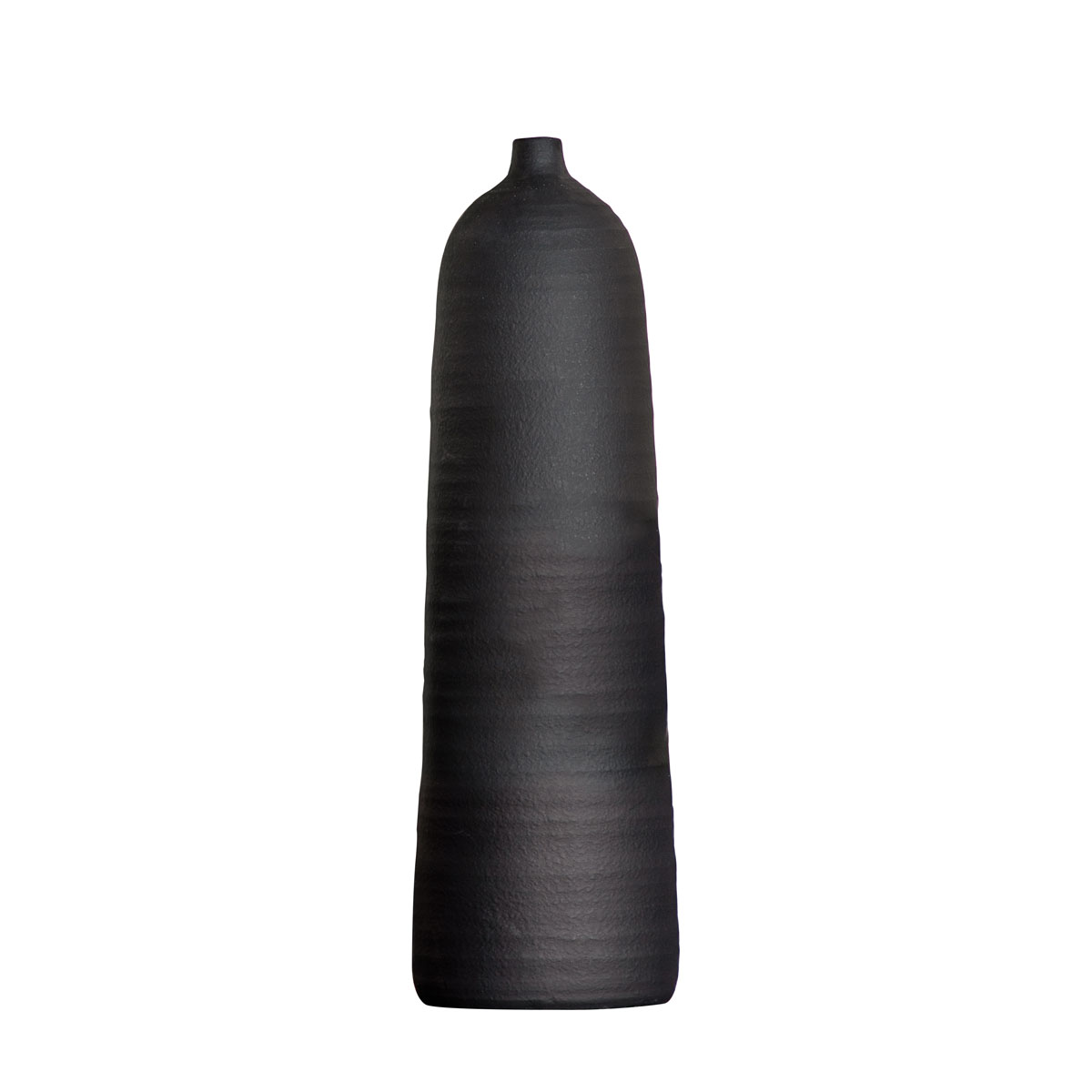 Morgan Vase Black 200x200x675mm