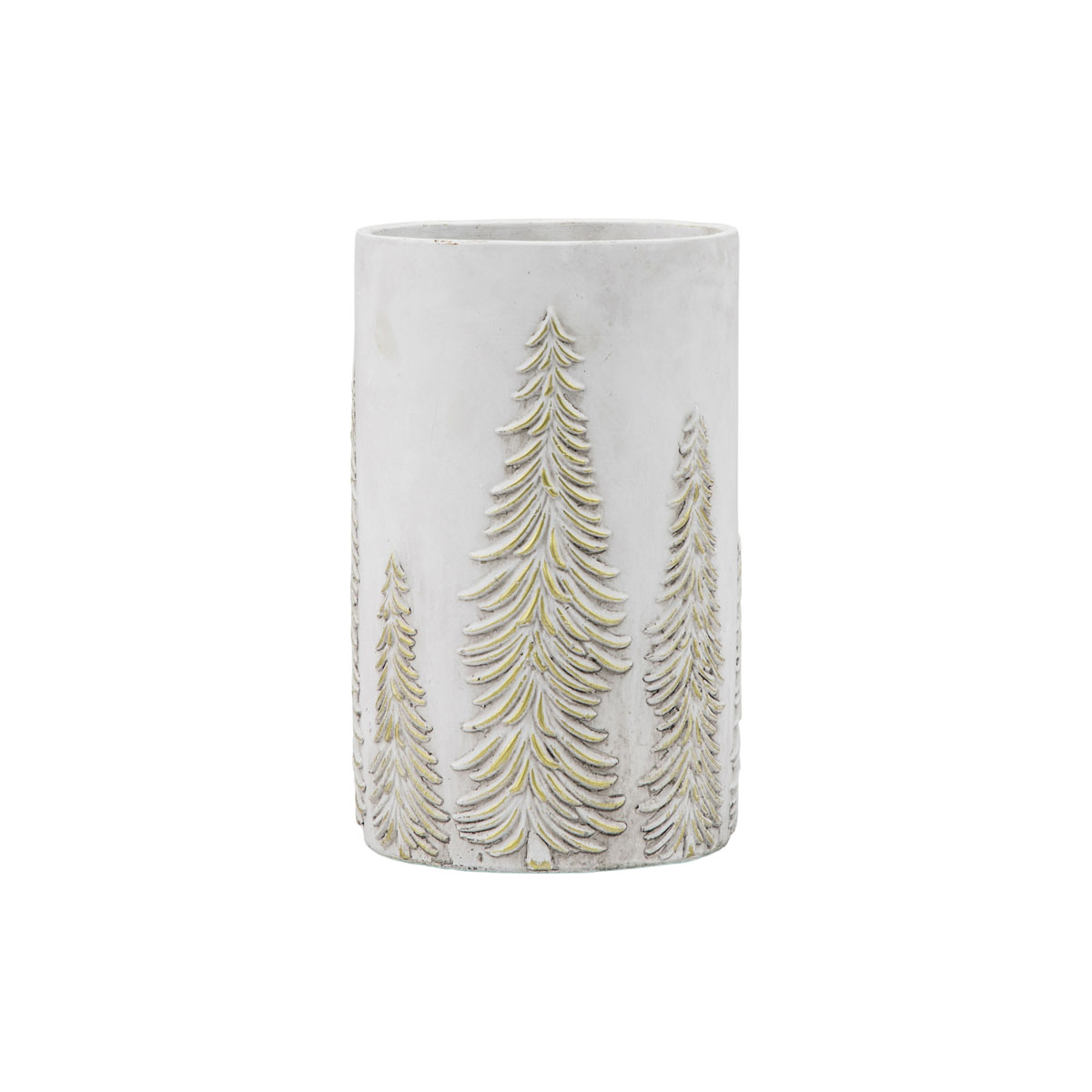 Forest Vase White & Gold 165x165x270mm