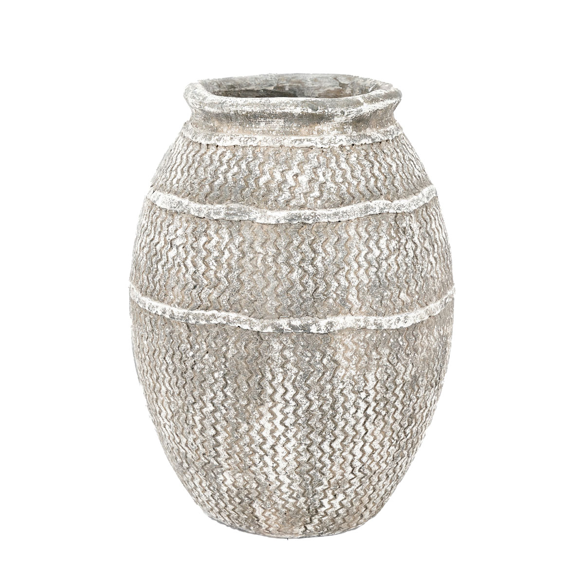 Zante Vase Small Antique Grey 300x300x395mm