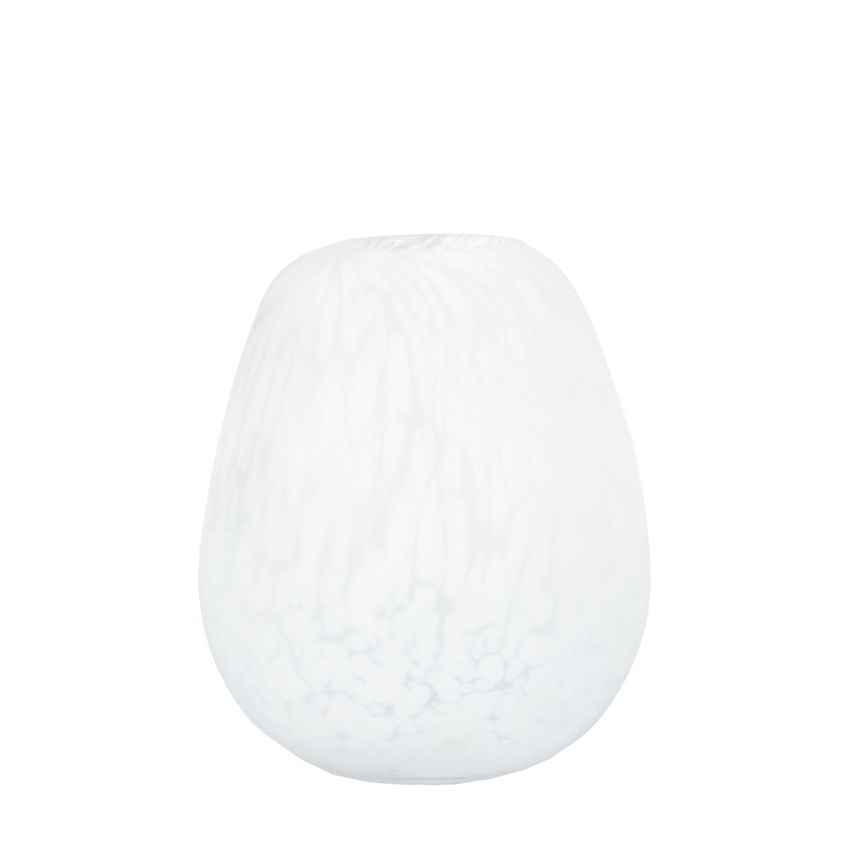 Linni Vase Large Frosted White Speck 170x170x200mm