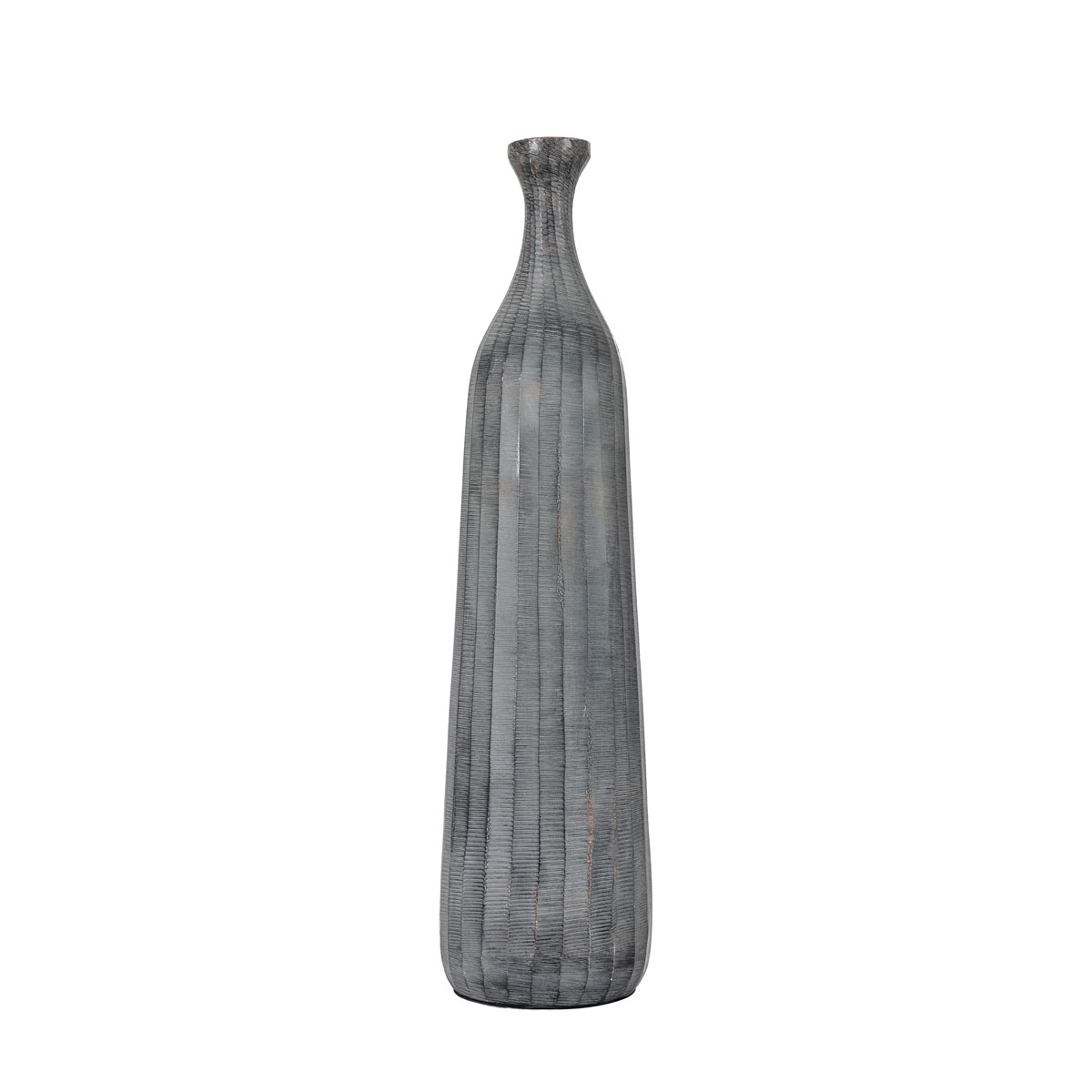 Enya Bottle Vase Medium Antique Grey 120x120x450mm