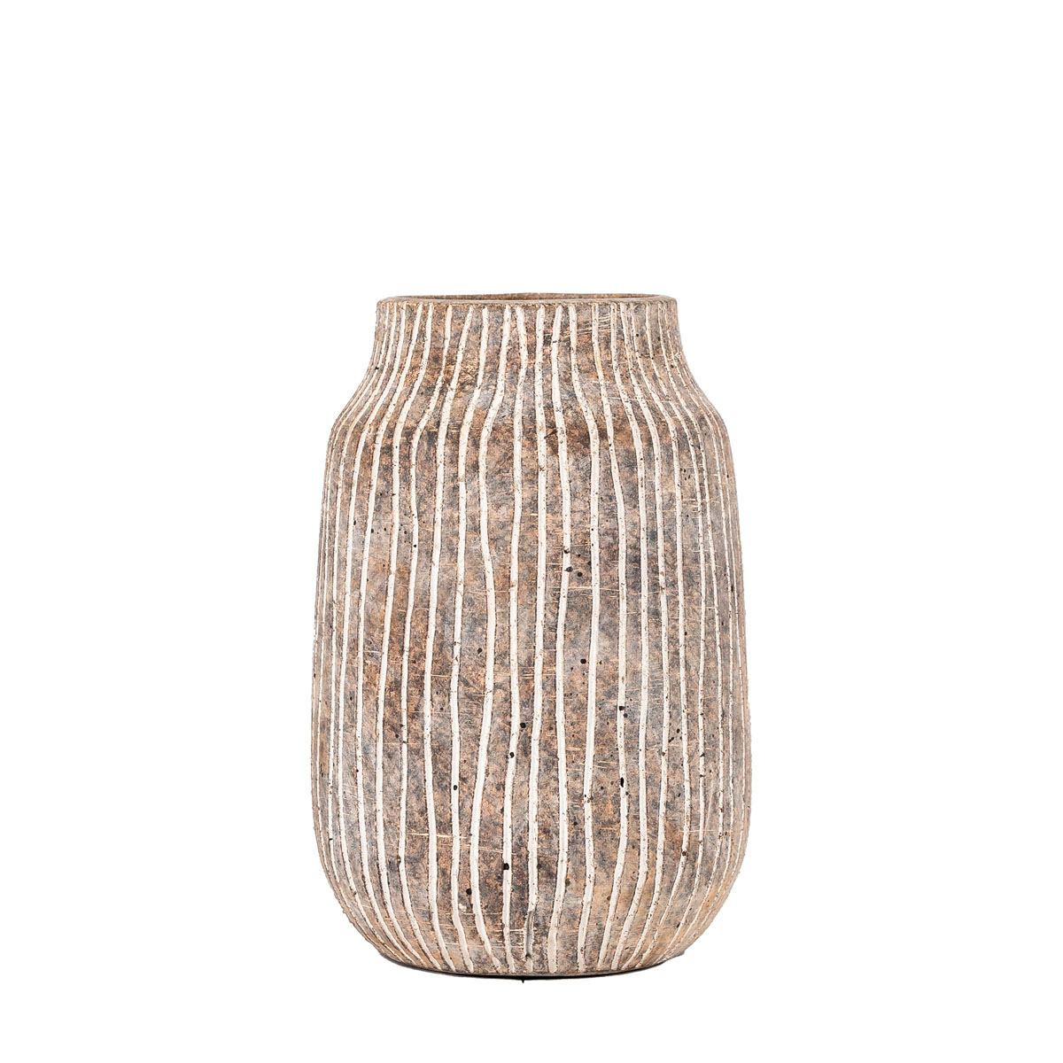 Potosi Vase Small Earthy White 150x150x230mm