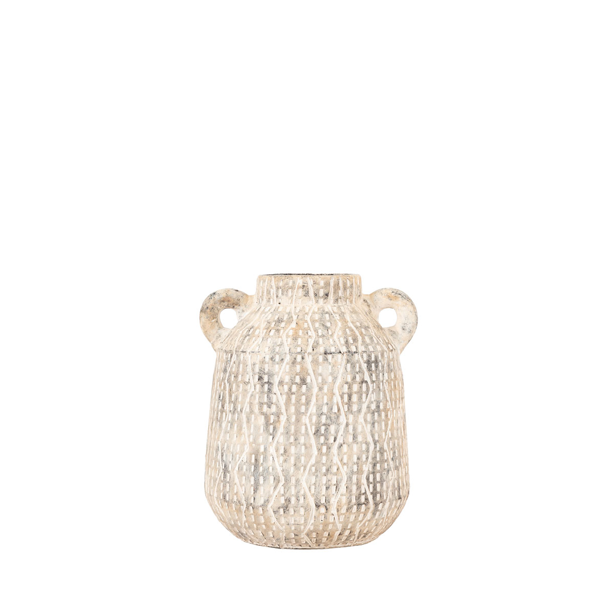 Ica Vase Small Earthy White 170x150x200mm
