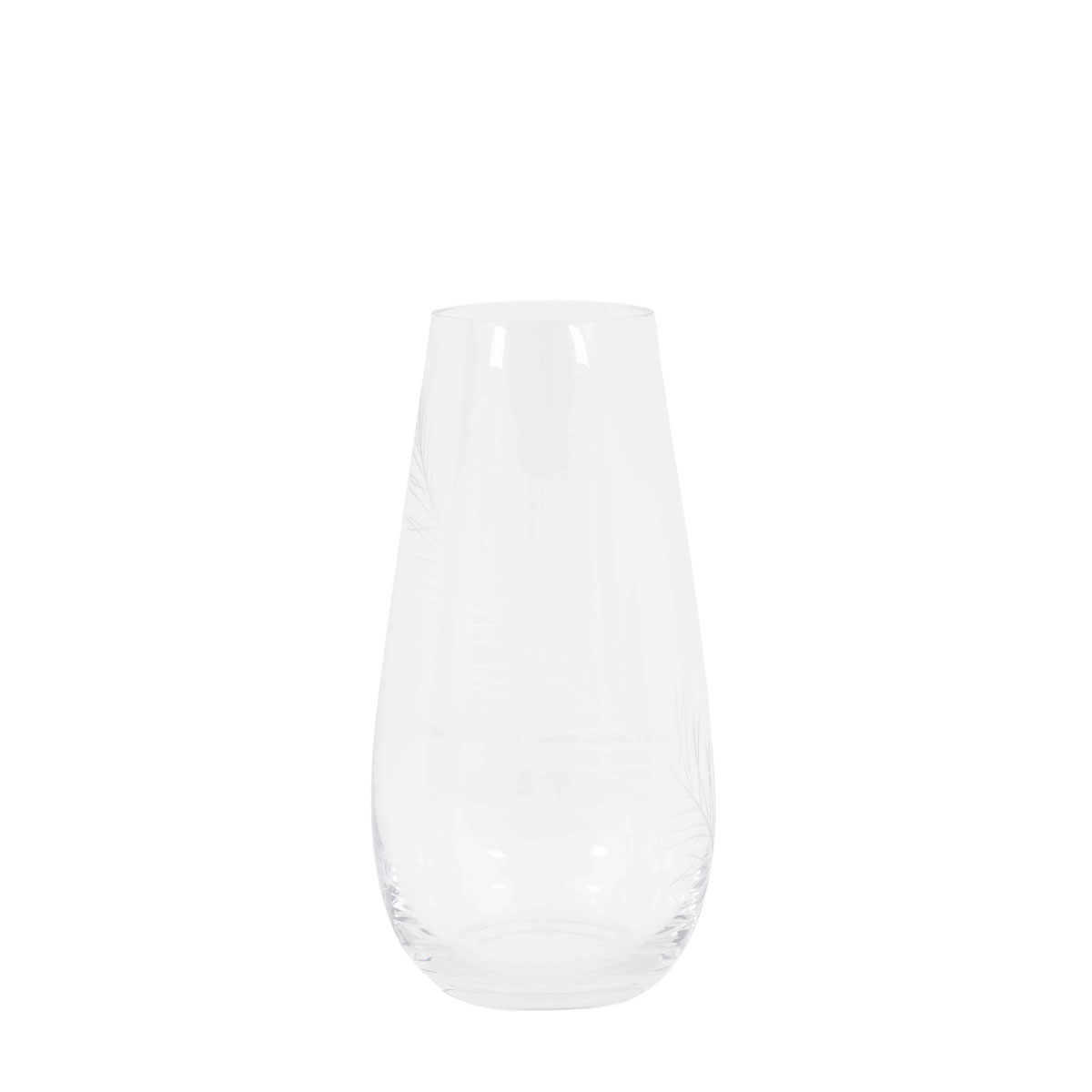 Feather Vase Medium Clear 140x140x300mm
