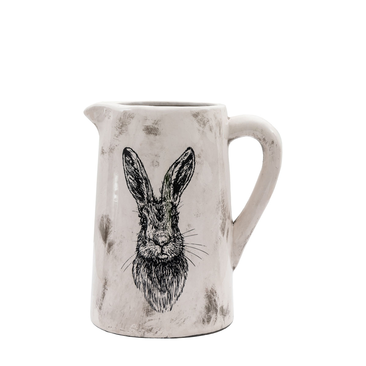 Hare Pitcher Vase Large Distressed 230x195x295mm