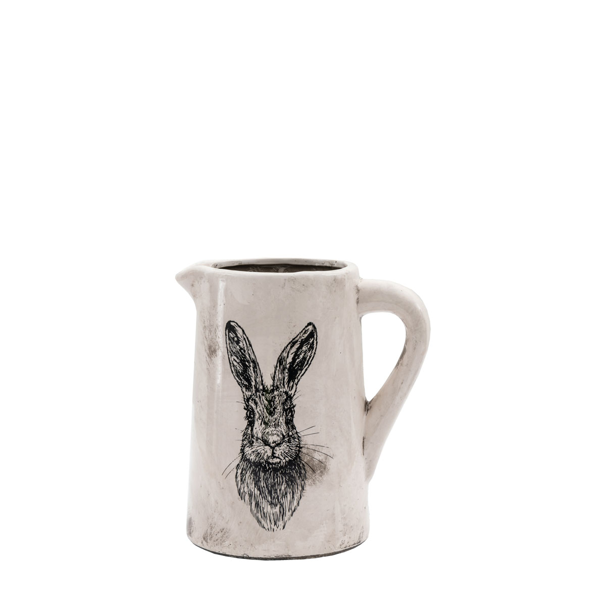 Hare Pitcher Vase Medium Distressed 180x150x225mm
