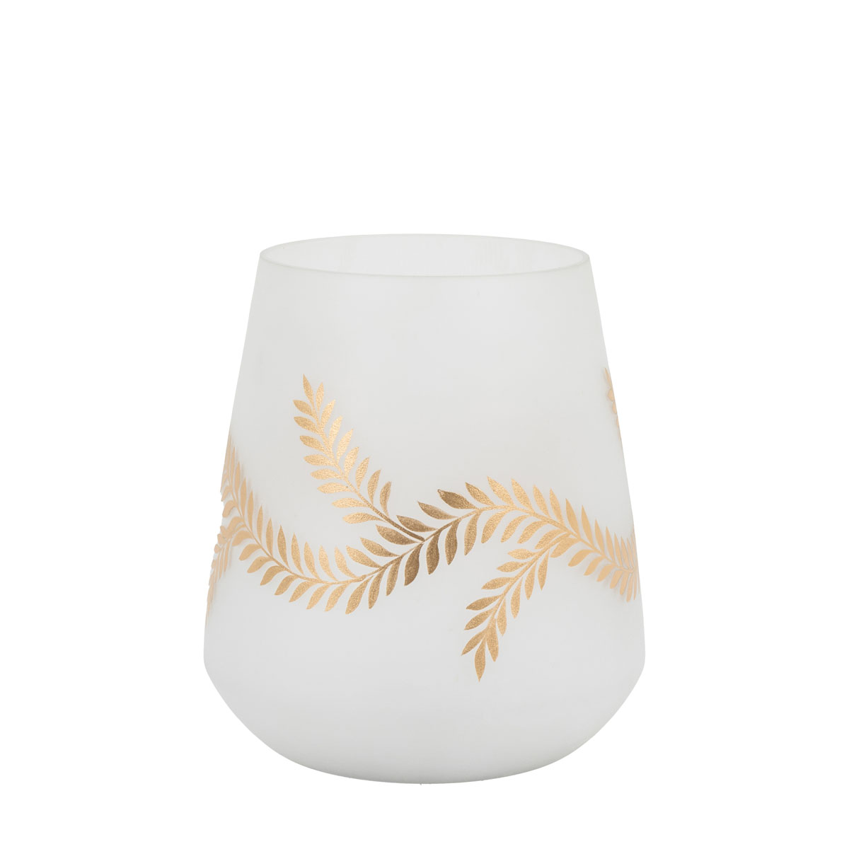 Mistel Hurricane Med White Gold Vase 190x190x220mm