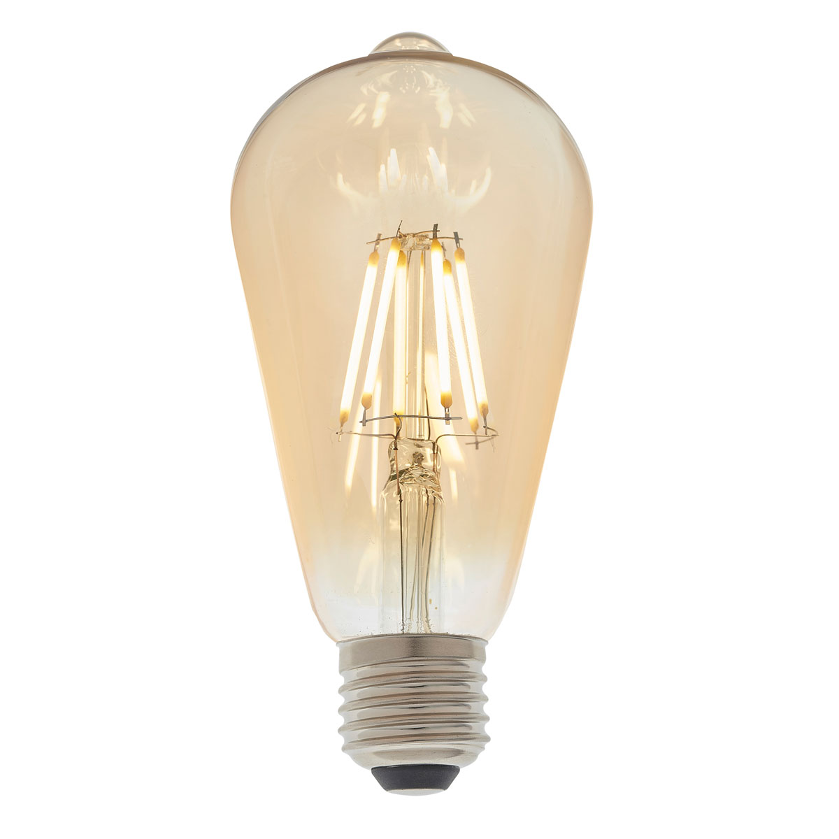 E27 LED Filament Pear 140x64mm Amber Glass D