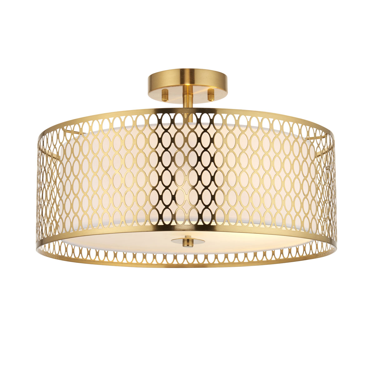 Cordero Ceiling Lamp Gold/White