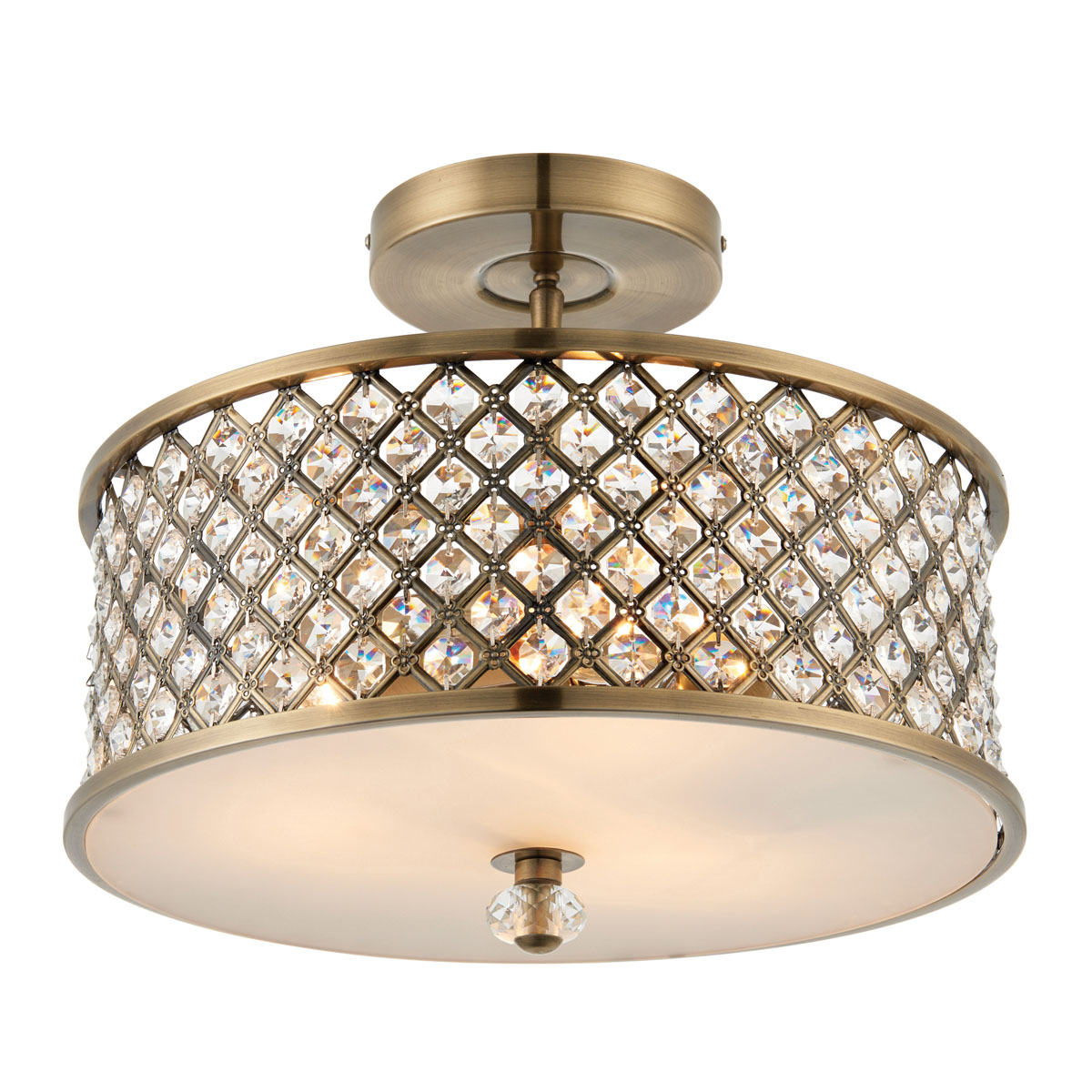 Hudson Ceiling Lamp Antique Brass