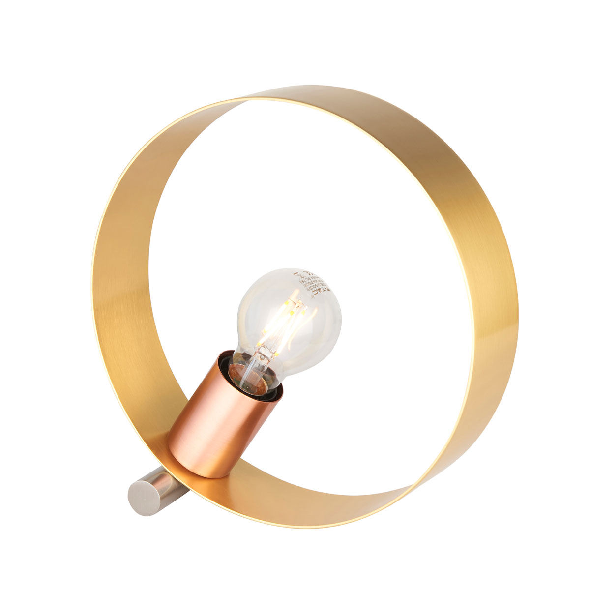 Hoop Table Lamp Brushed Gold