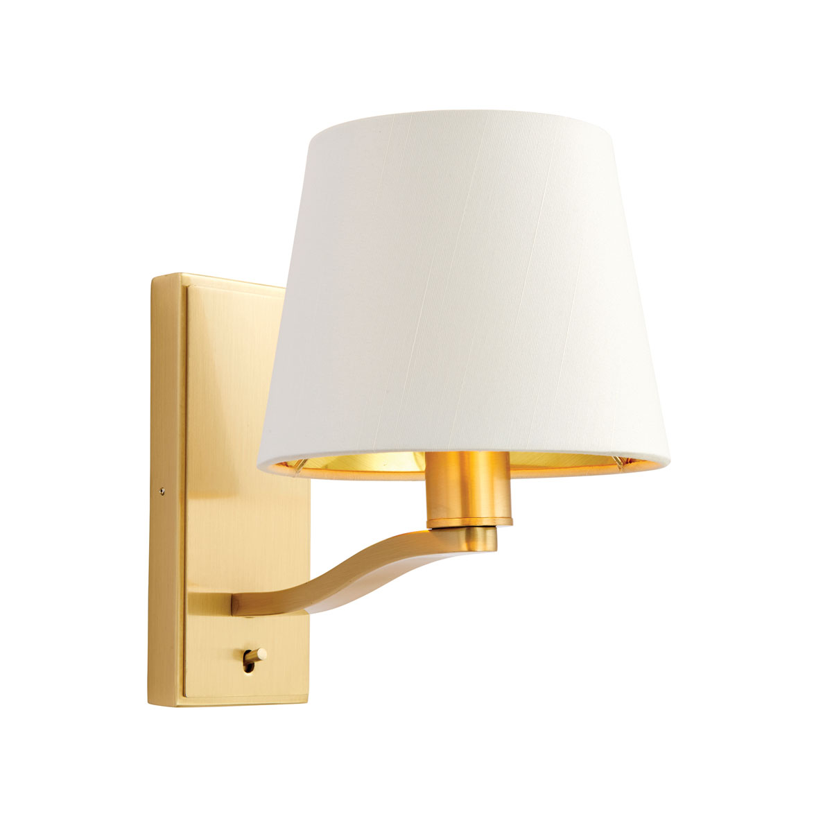 Harvey Wall Light Brushed Gold 205mm