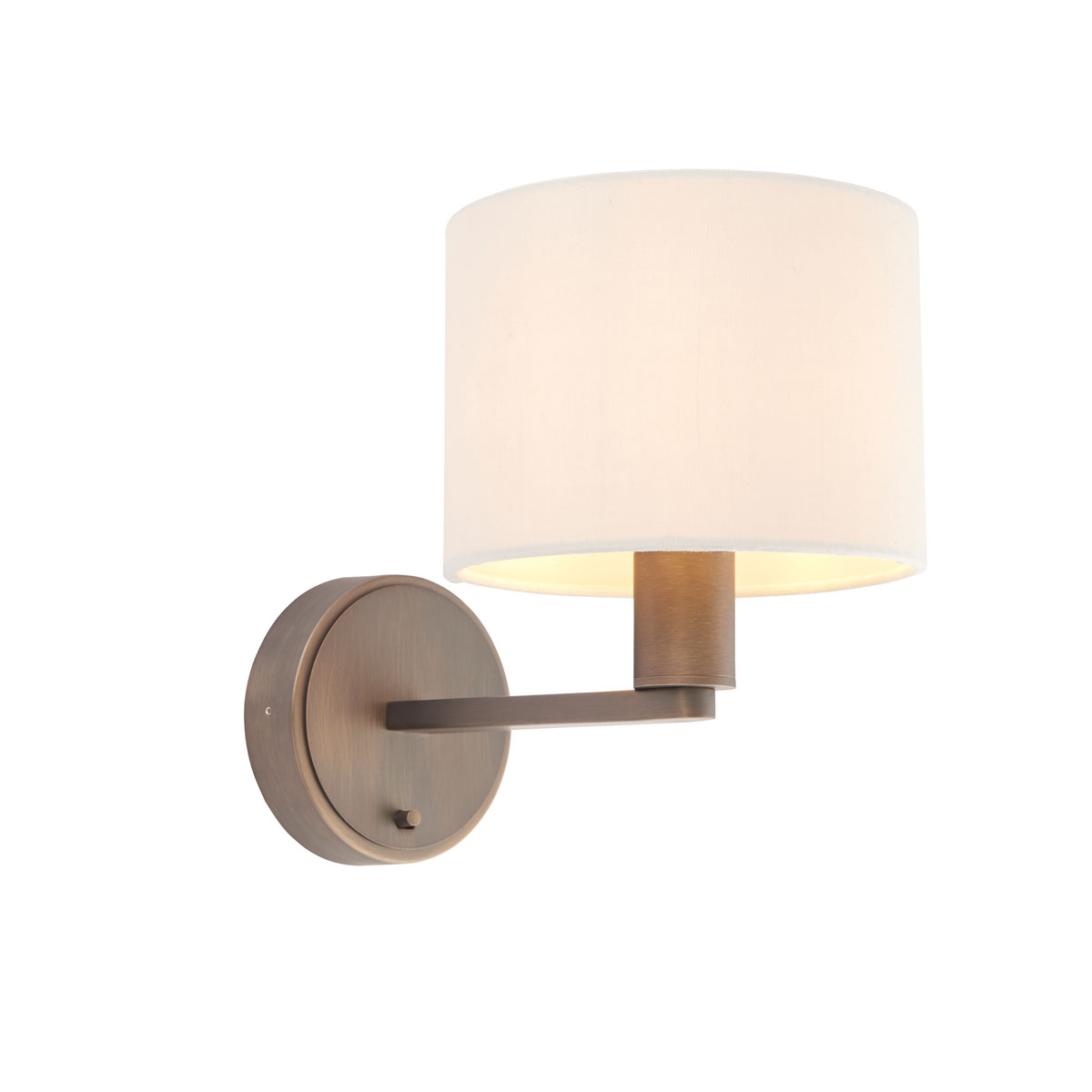 Daley Wall Light Bronze & Marble Faux Silk