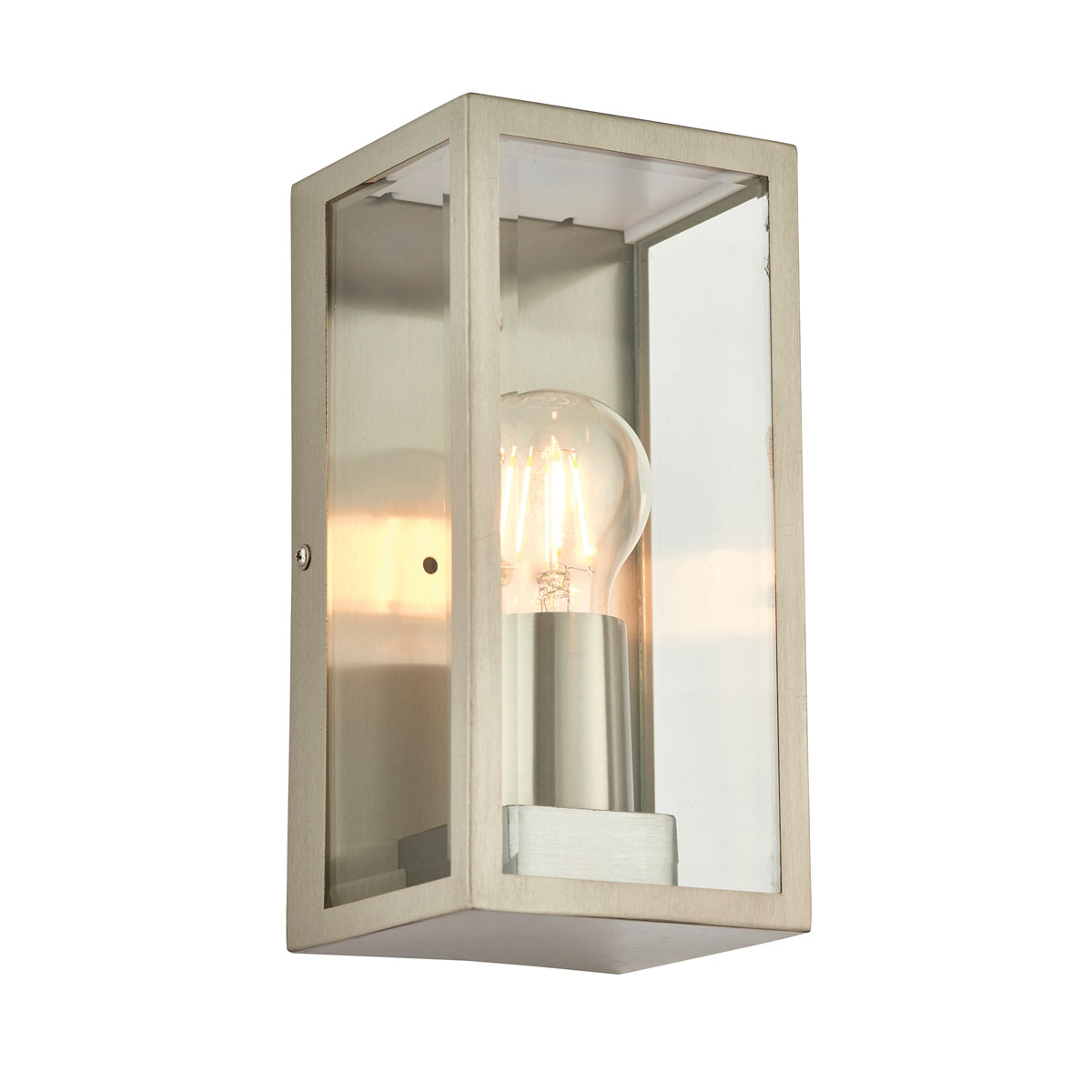 Oxford Wall Light Brushed Steel