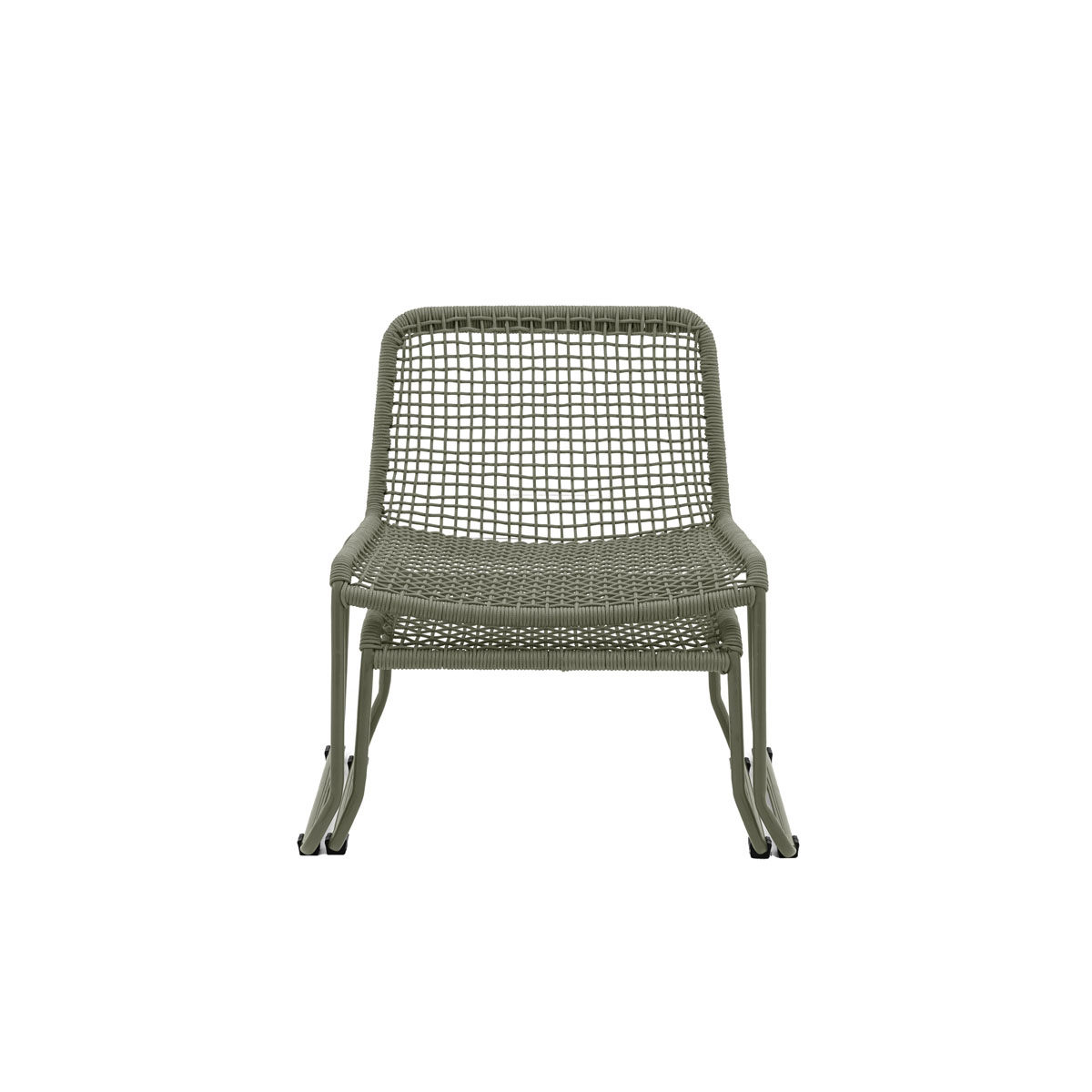 Sassano Lounge Chair with Footstool Green