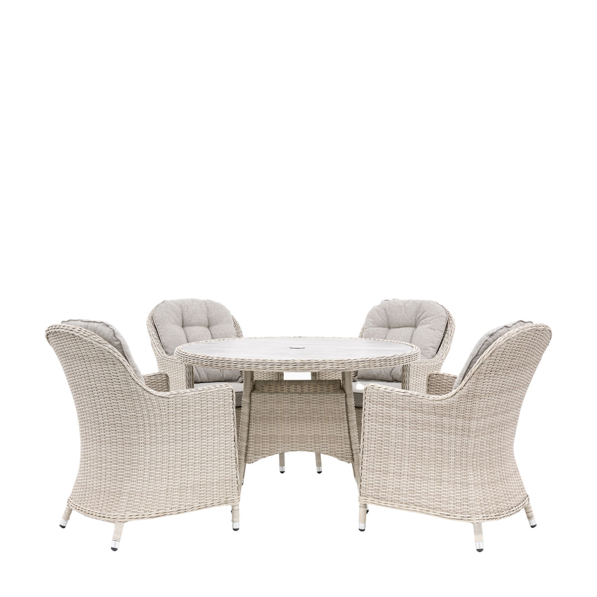 Holton 4 Seater Round Dining Set