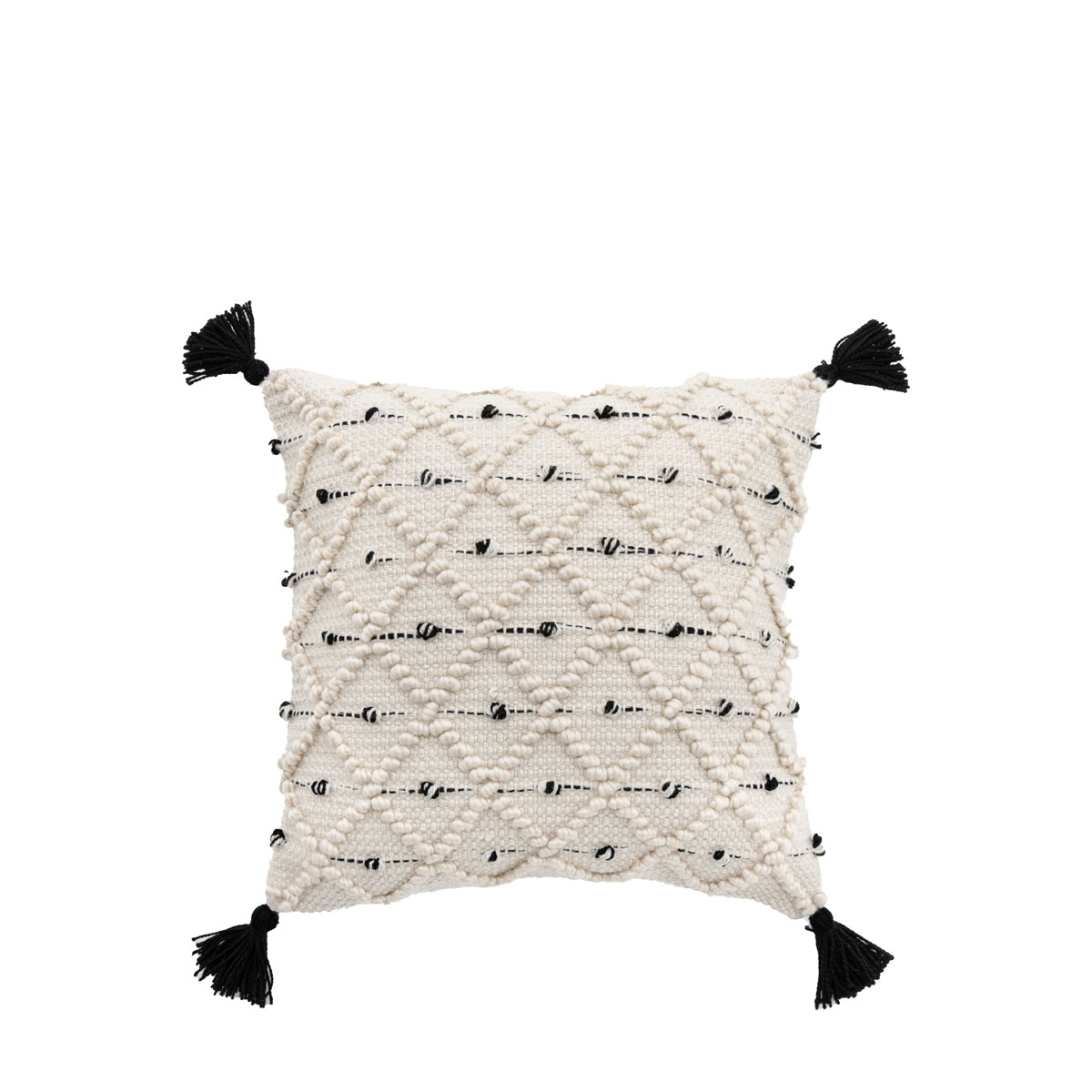 Tilyar Natural and Black Cushion Cover 45x45cm