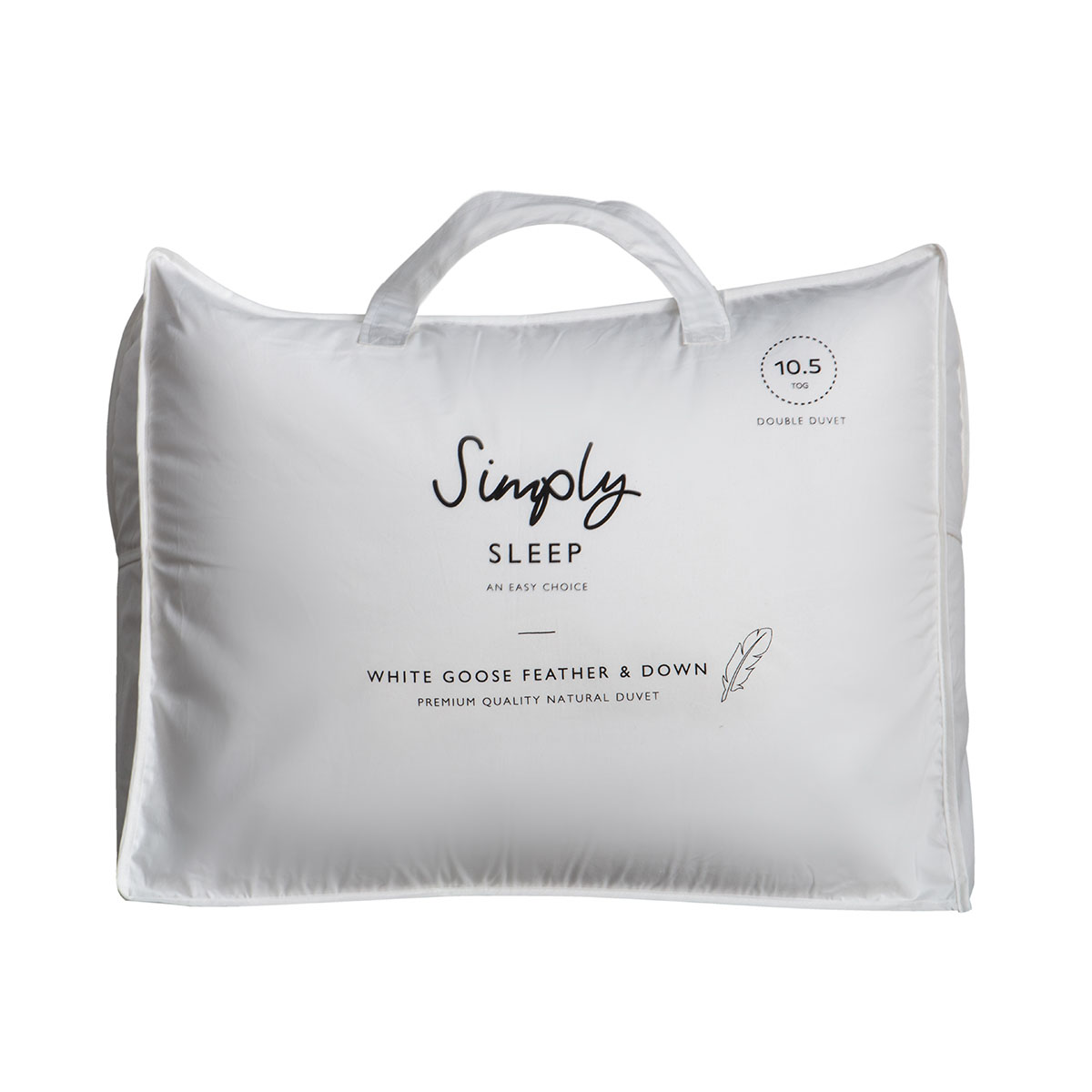 SS White Goose Feather & Down Single Duvet 10.5tog