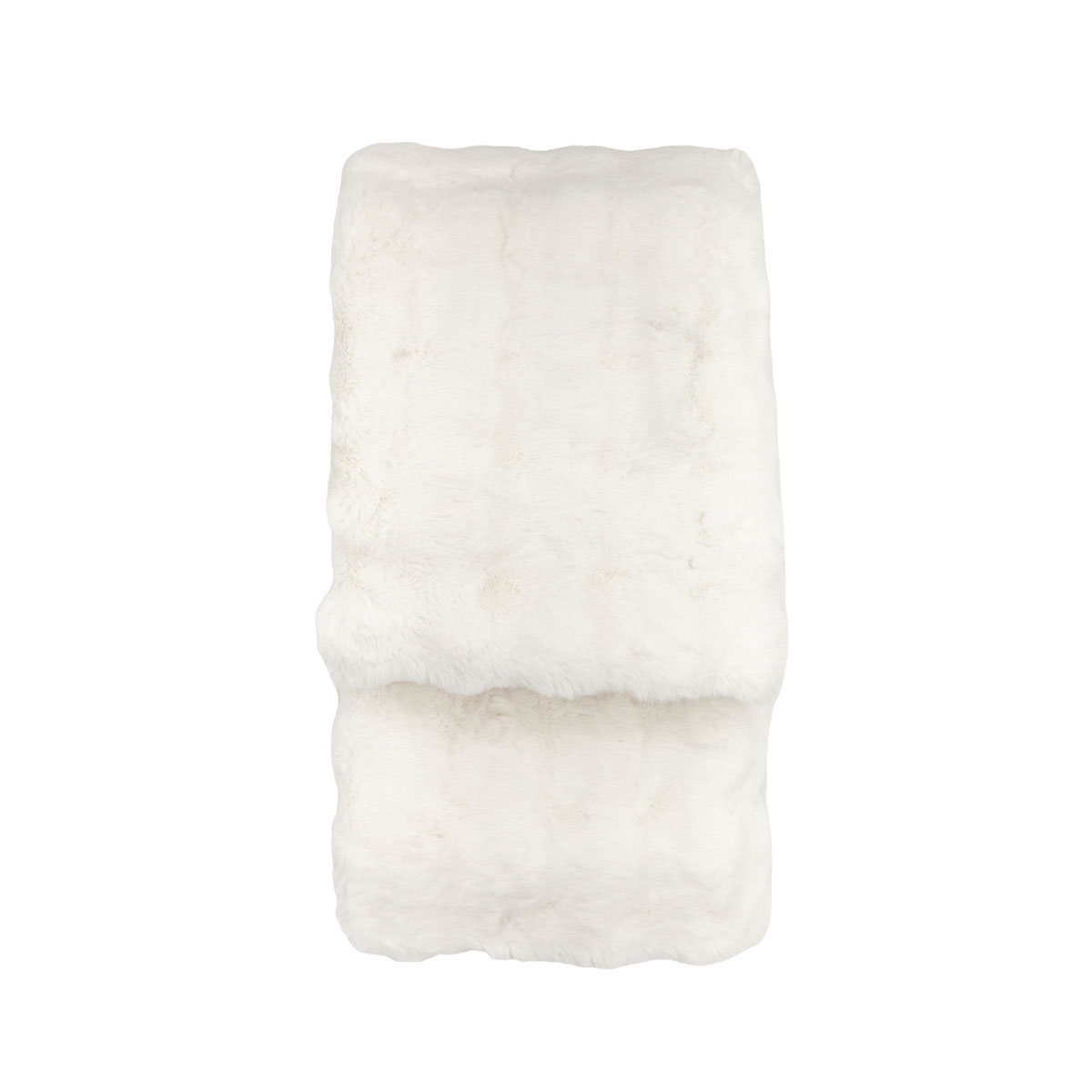 Marshmallow Rabbit Fur Throw Cream 1300x1700mm
