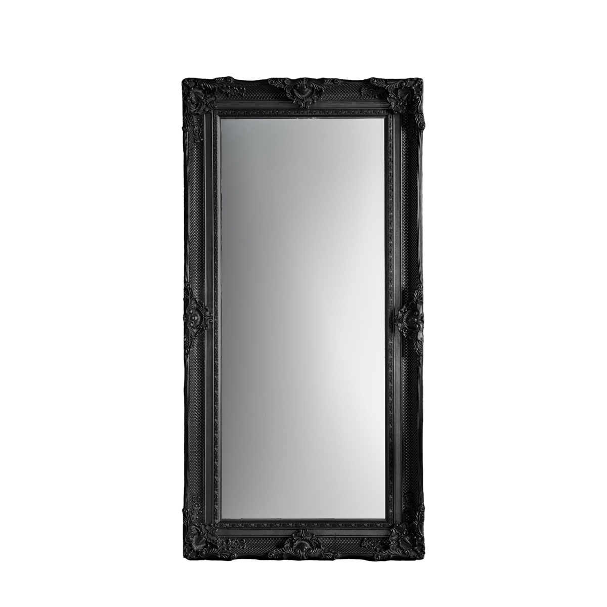 Valois Leaner Mirror Black 1825x960mm